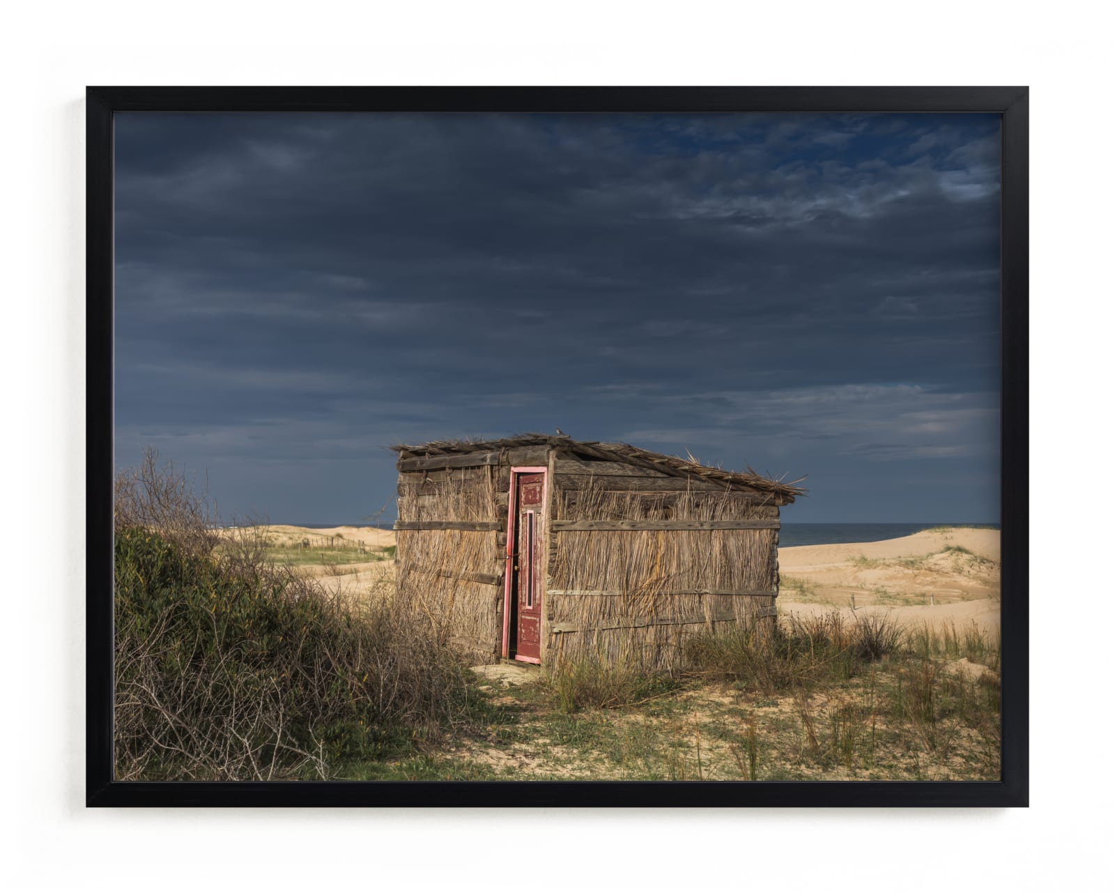 "The ocean shed" - Limited Edition Art Print by Lucia Coppola in beautiful frame options and a variety of sizes.