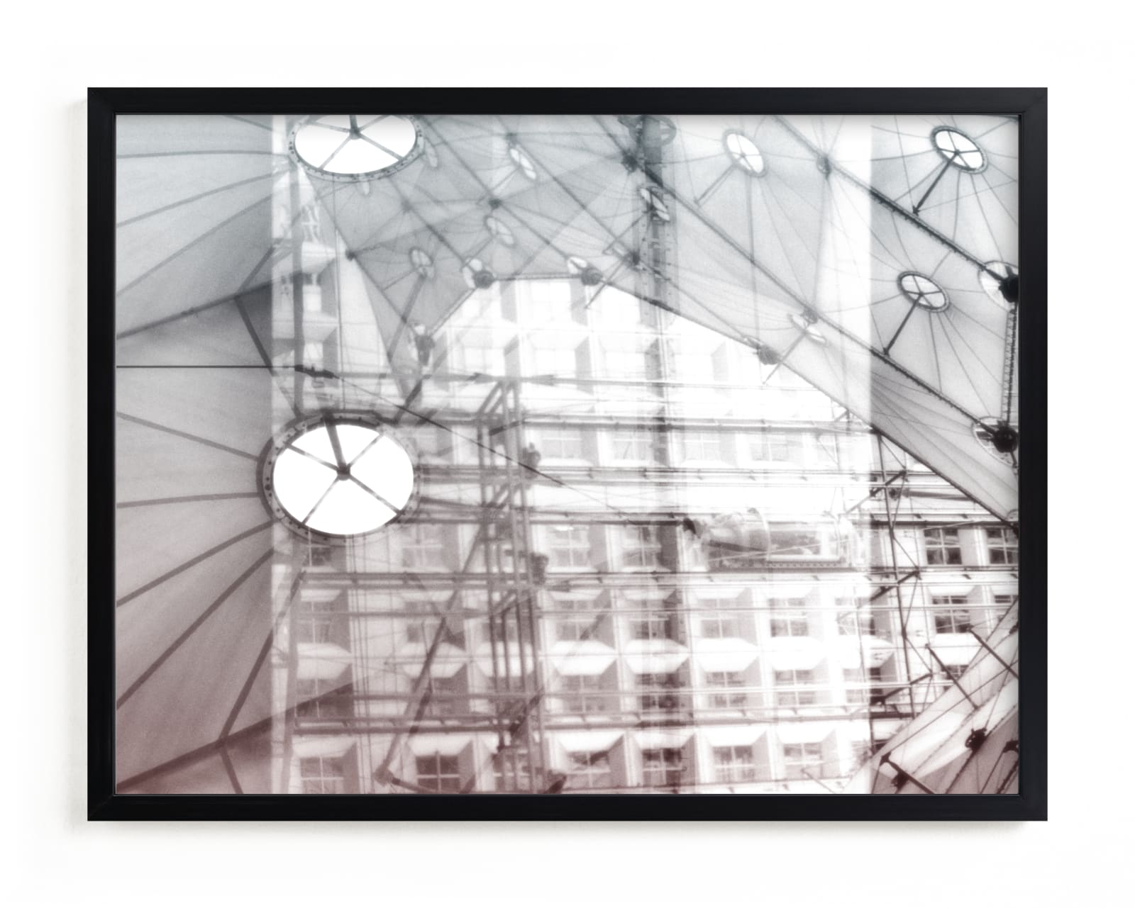 "La Grande Arche Paris_Photo collage" - Limited Edition Art Print by katkerrart in beautiful frame options and a variety of sizes.