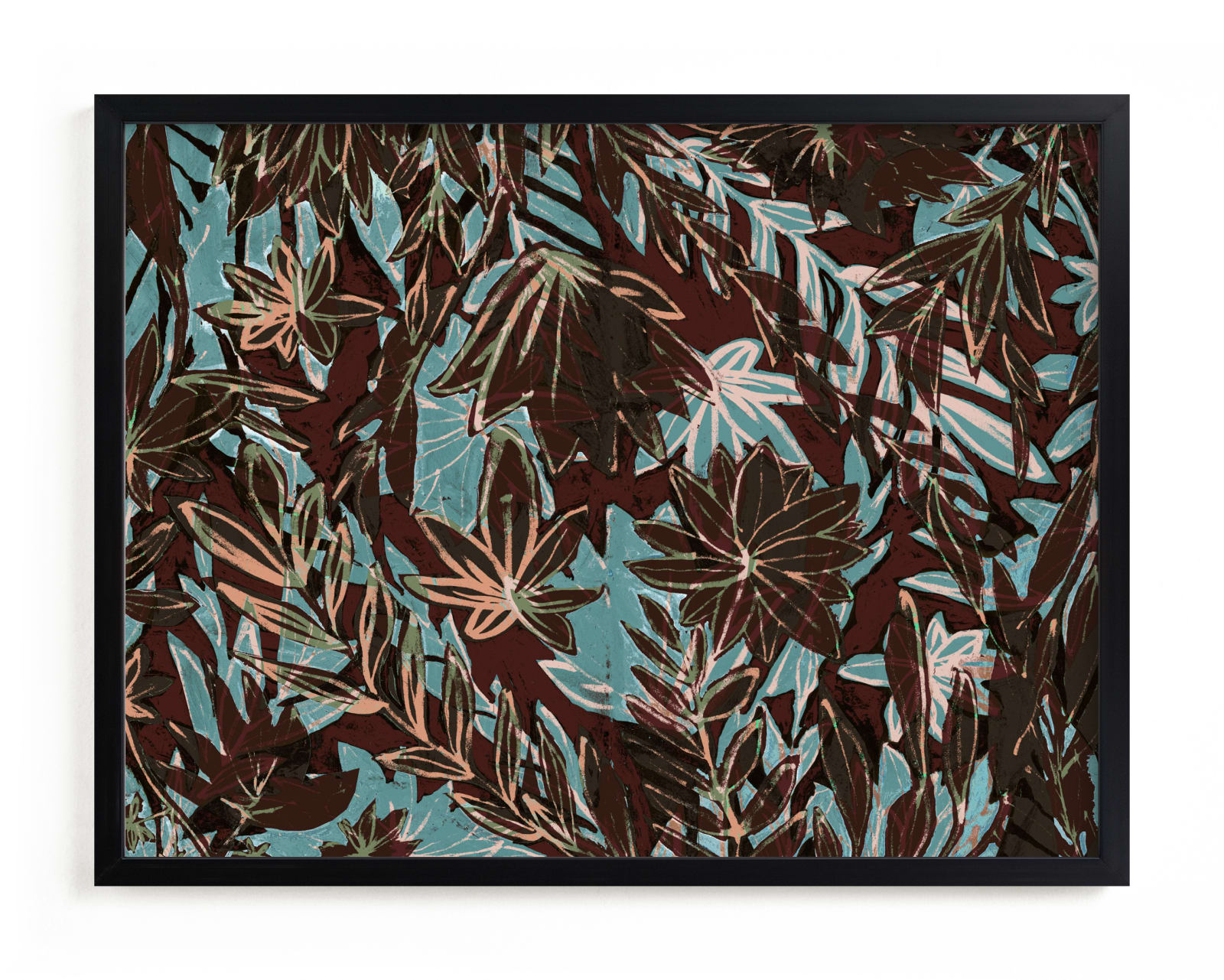 "Over saturated garden" - Limited Edition Art Print by Bethania Lima in beautiful frame options and a variety of sizes.