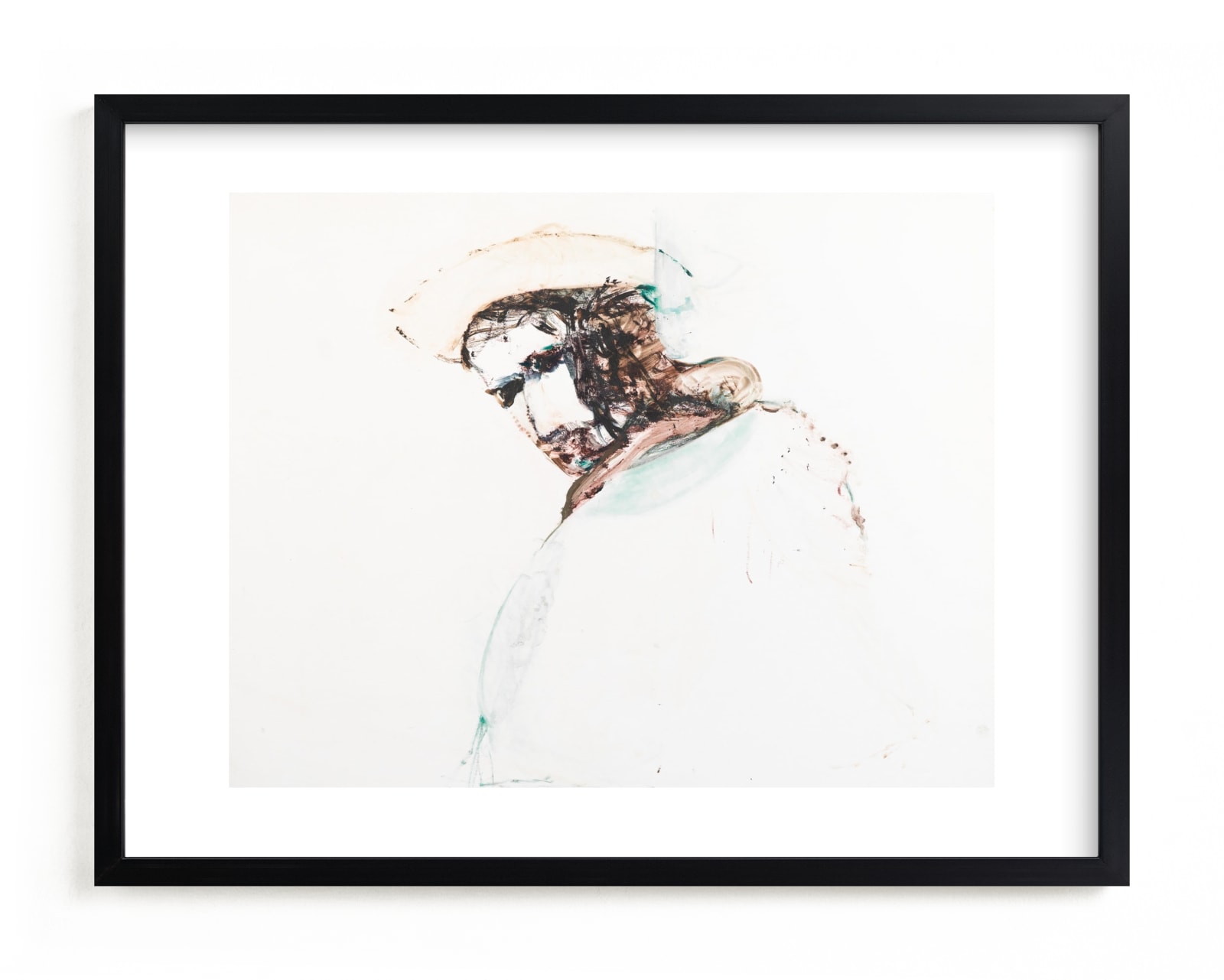 "painting of a man" - Limited Edition Art Print by Ramnik Velji in beautiful frame options and a variety of sizes.