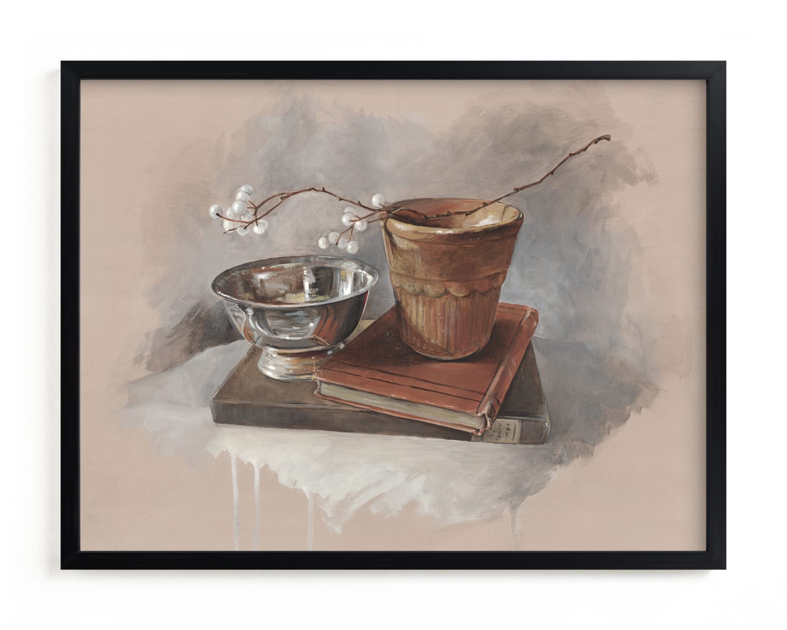 "Tallow Berries" - Limited Edition Art Print by Lorent and Leif in beautiful frame options and a variety of sizes.