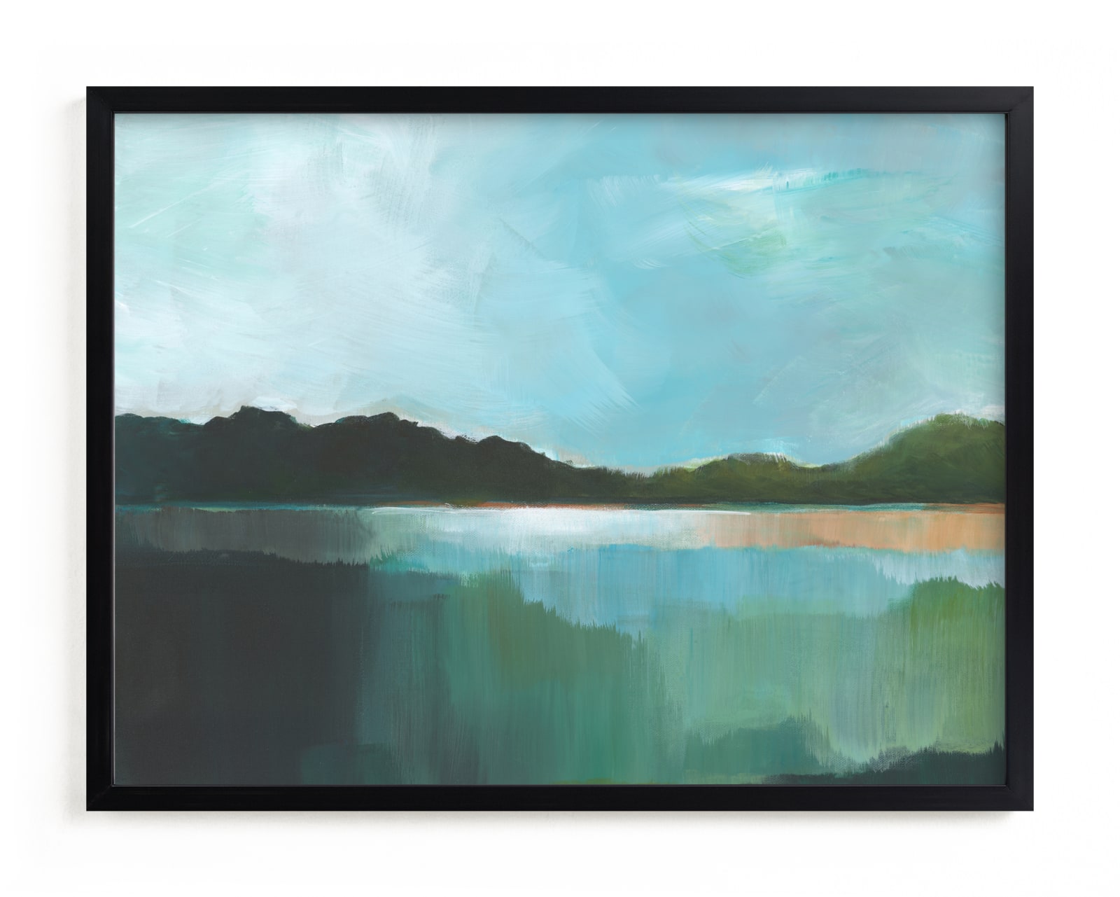 "Green Lands" - Limited Edition Art Print by AlisonJerry in beautiful frame options and a variety of sizes.