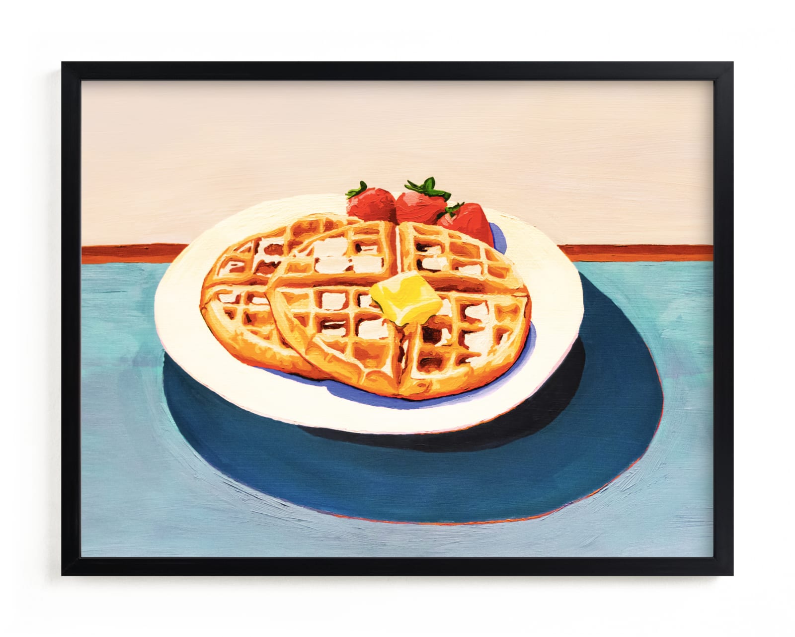 "Breakfast at the Diner" - Limited Edition Art Print by taylorVdesign in beautiful frame options and a variety of sizes.