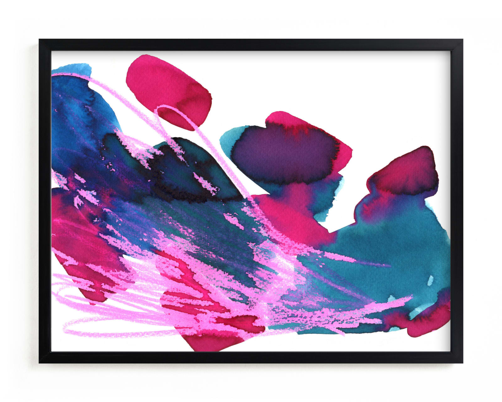 "Abstract vibrant watercolor" - Limited Edition Art Print by Alexandra Dzh in beautiful frame options and a variety of sizes.
