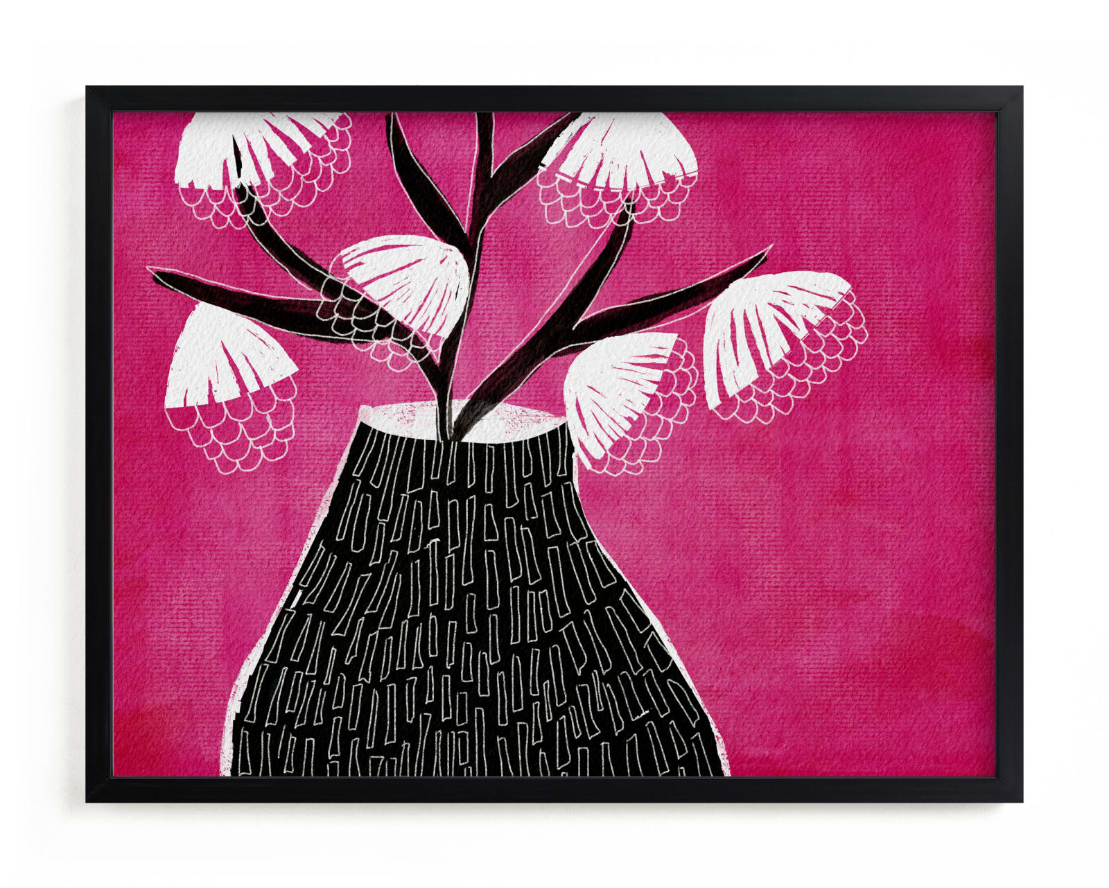 "Drawn to Bloom " - Limited Edition Art Print by Tanya Lee Design in beautiful frame options and a variety of sizes.