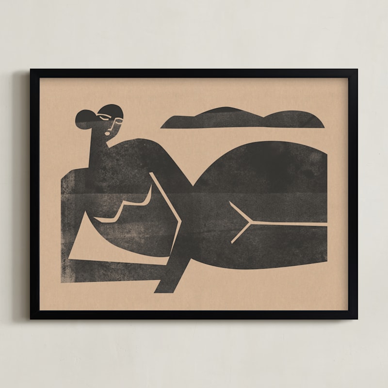Woodblock Nude by Roseanne Kenny