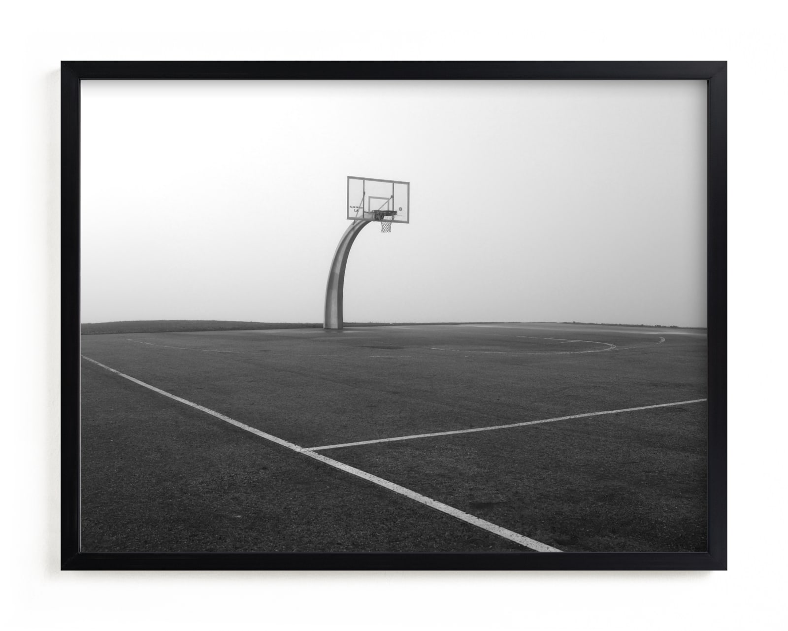 "Foggy Basketball Court" - Limited Edition Art Print by Becky Nimoy in beautiful frame options and a variety of sizes.