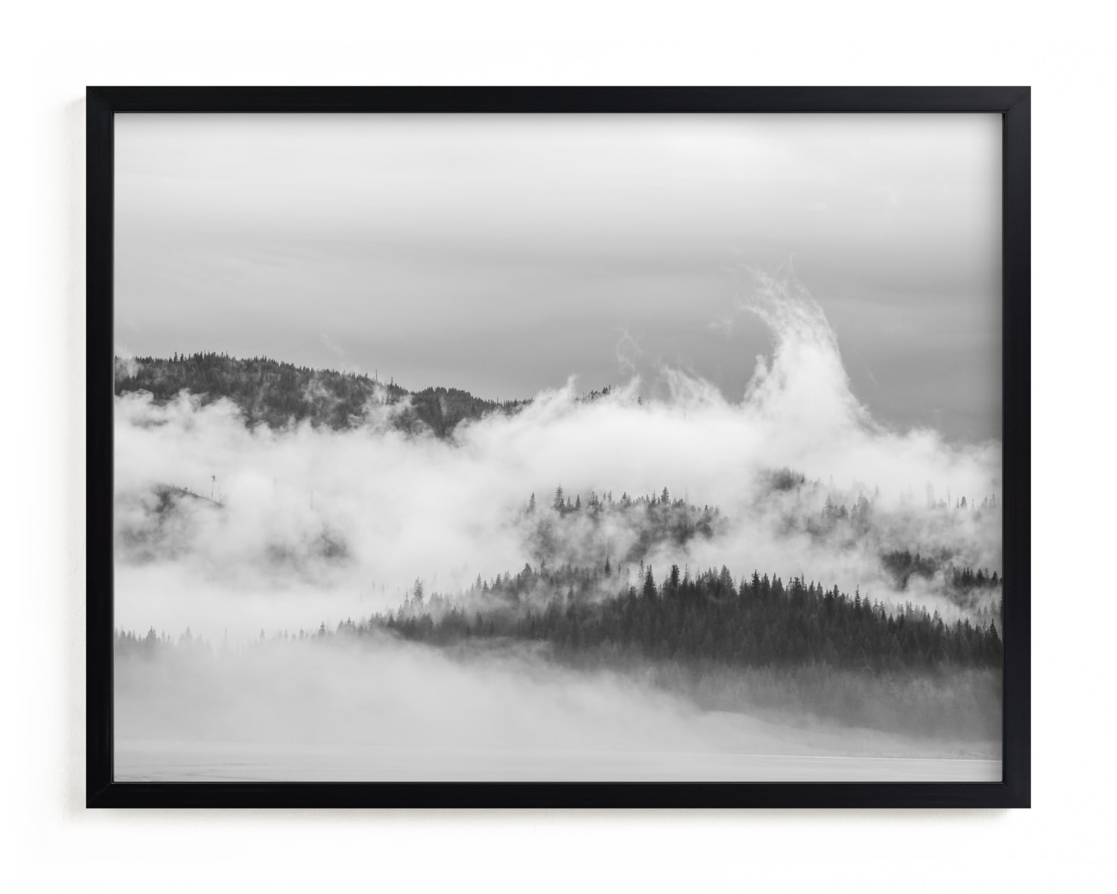 "Misty Eye of the Mountain" - Limited Edition Art Print by Jennifer Bush in beautiful frame options and a variety of sizes.