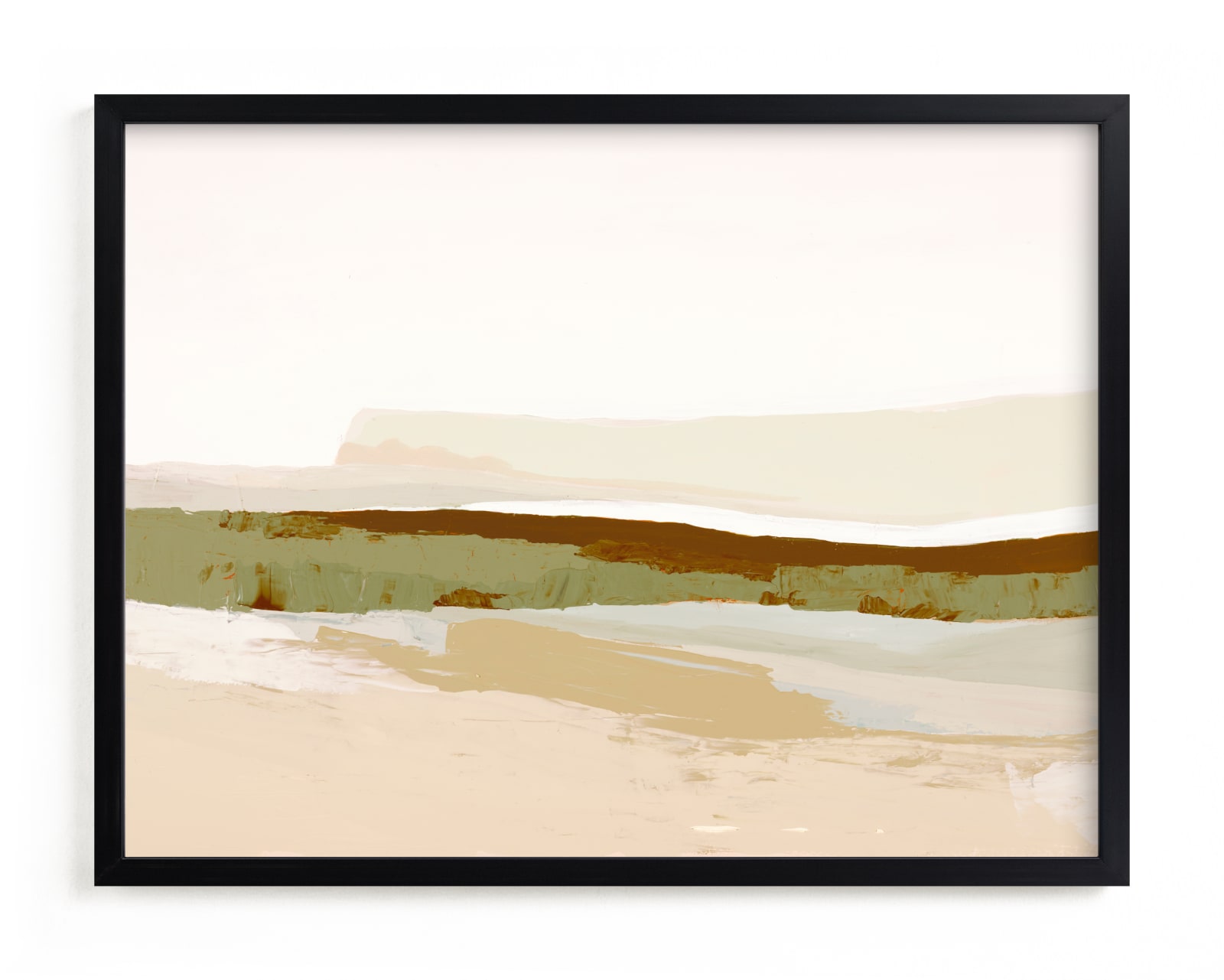 "Foggy Seascape" - Limited Edition Art Print by Caryn Owen in beautiful frame options and a variety of sizes.