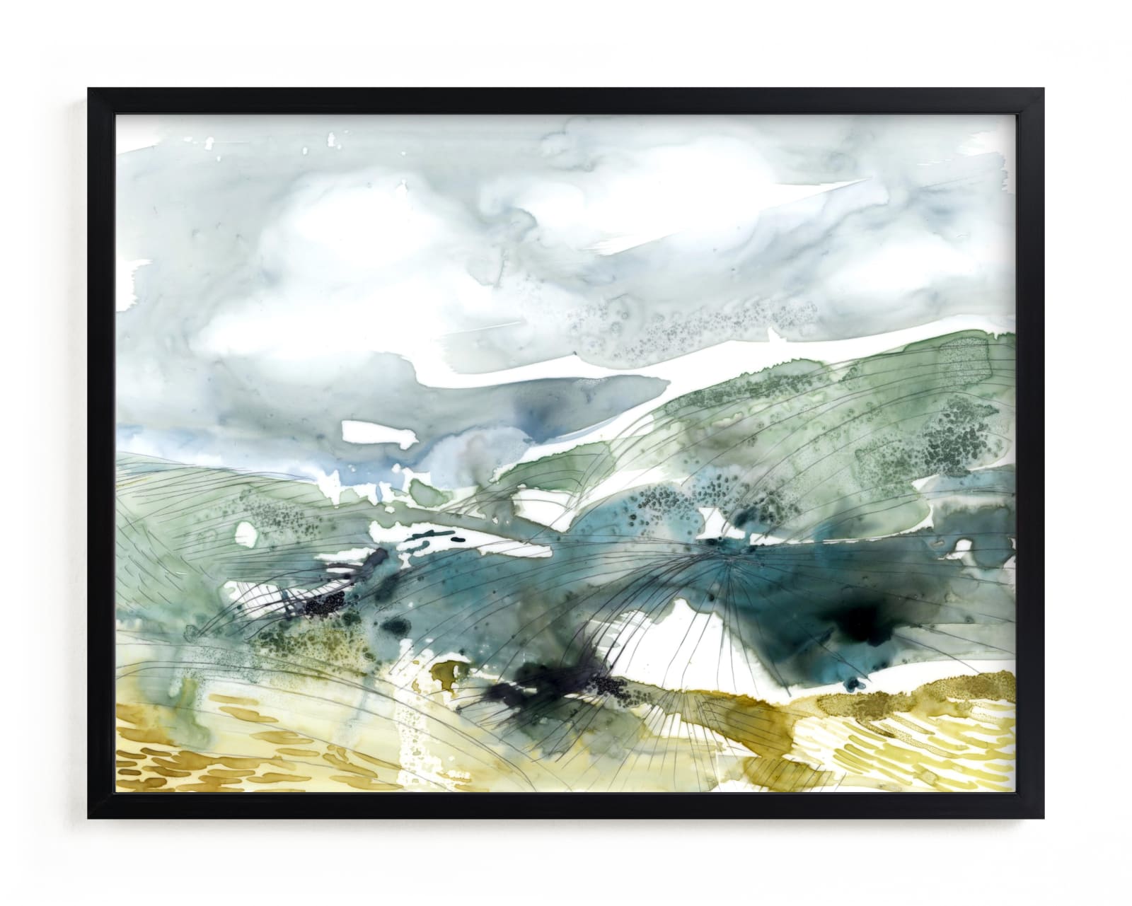 "Valley" - Limited Edition Art Print by Kelly Ventura in beautiful frame options and a variety of sizes.