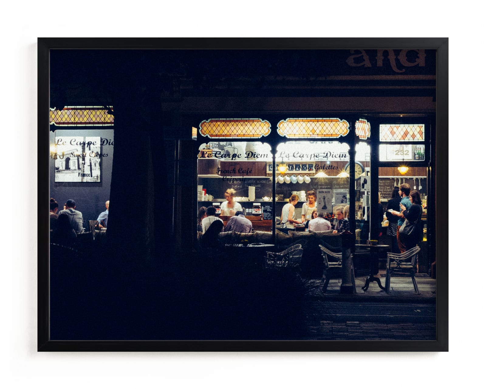 "Paris Nights" - Limited Edition Art Print by Monday Project in beautiful frame options and a variety of sizes.