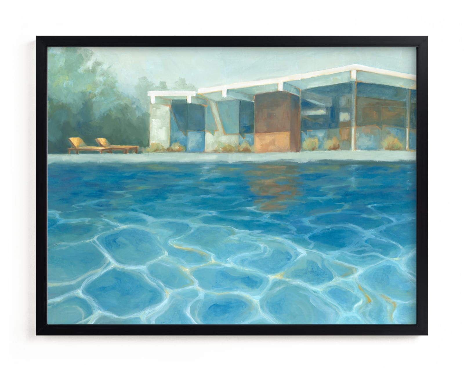 "Eichler Summer" - Limited Edition Art Print by Laura Browning in beautiful frame options and a variety of sizes.
