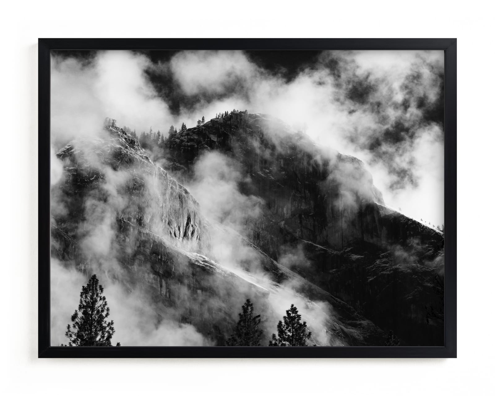 "Clouds/Yosemite" - Limited Edition Art Print by Elise Akerson in beautiful frame options and a variety of sizes.