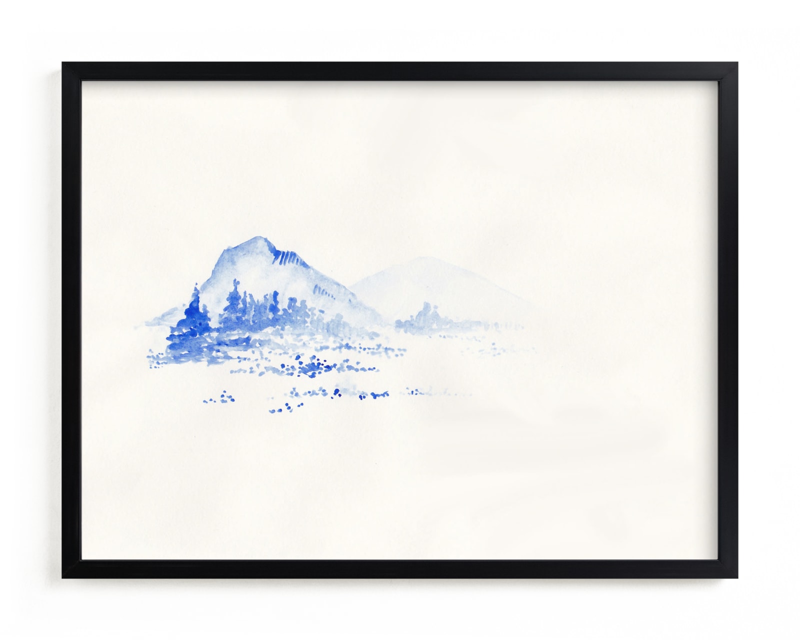 "Cascade Blues" - Limited Edition Art Print by Marguerite Andrews in beautiful frame options and a variety of sizes.