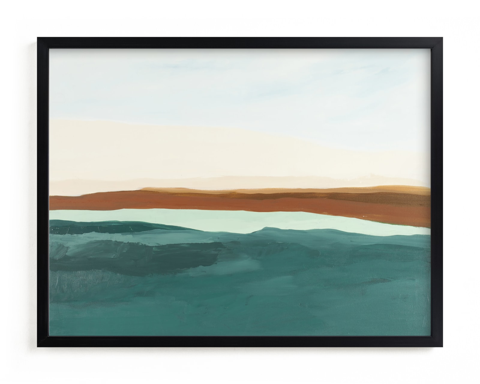"Fall Abstract Seascape" - Limited Edition Art Print by Caryn Owen in beautiful frame options and a variety of sizes.