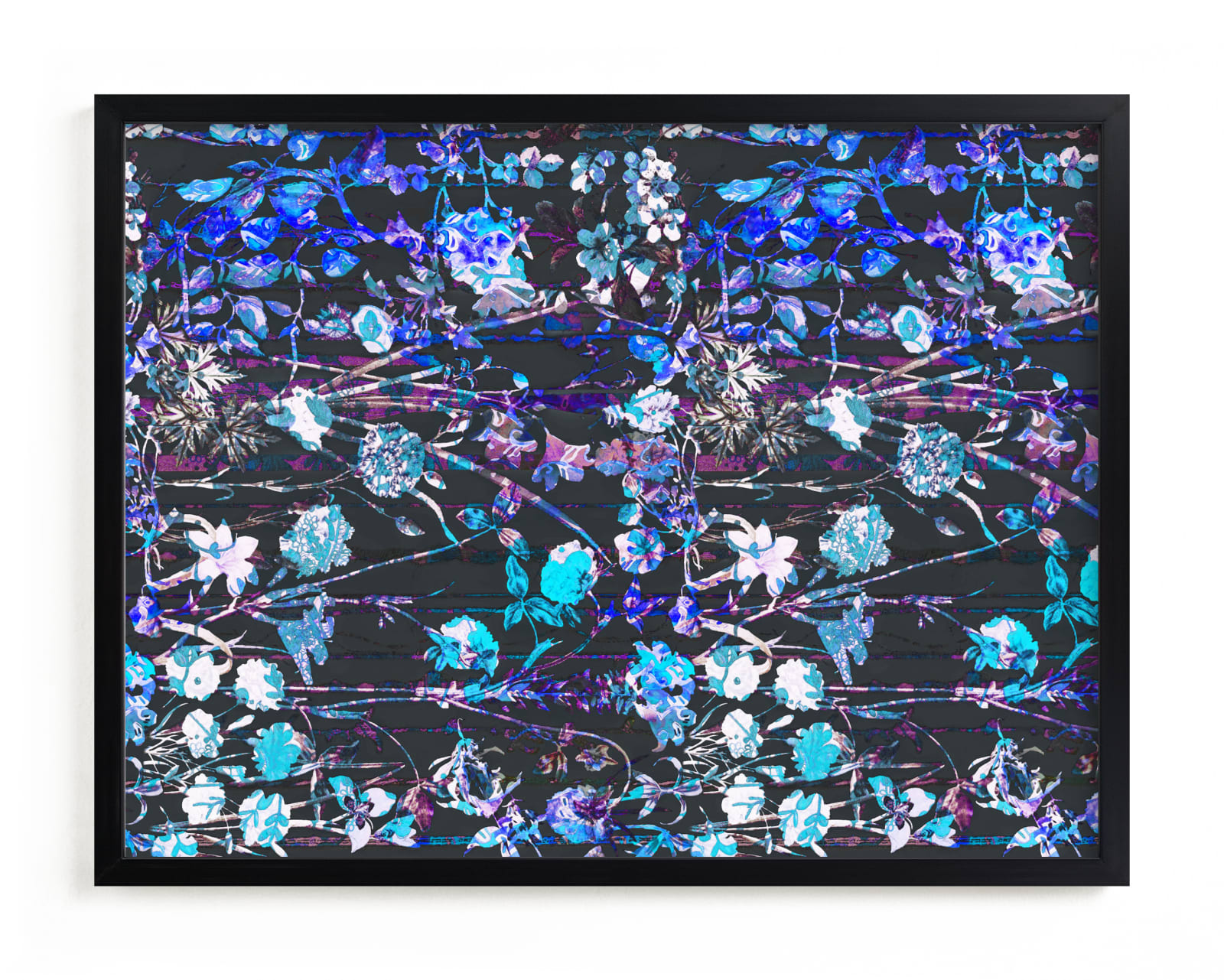 "Painted midnight garden" - Limited Edition Art Print by Teo in beautiful frame options and a variety of sizes.