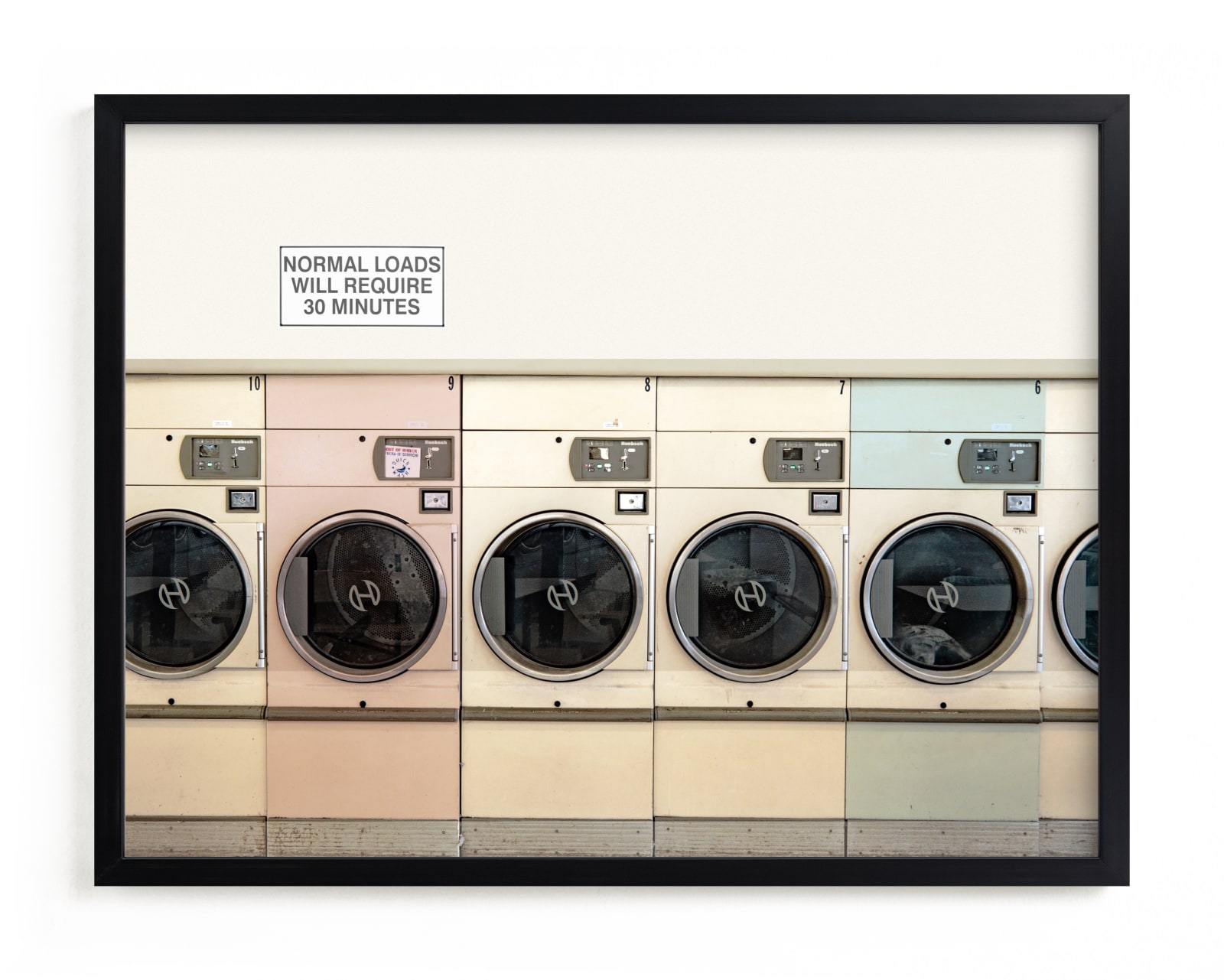"at the laundromat" - Grownup Open Edition Non-custom Art Print by Maja Cunningham in beautiful frame options and a variety of sizes.