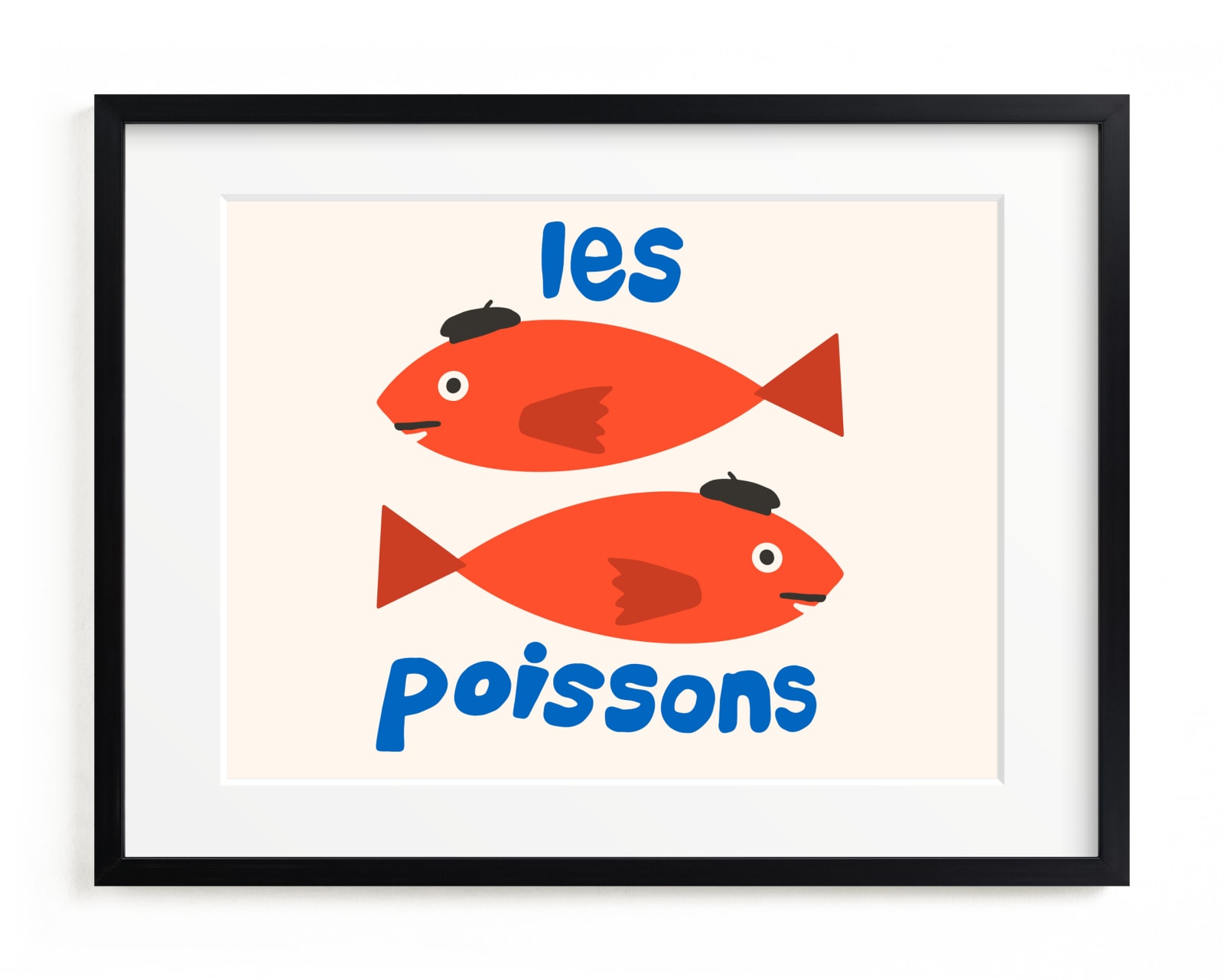 French Fish Children’s Art Print
