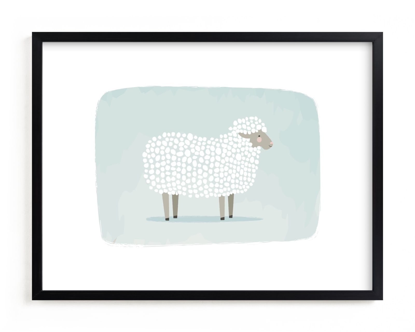 "woolly sheep" - Limited Edition Art Print by Karidy Walker in beautiful frame options and a variety of sizes.