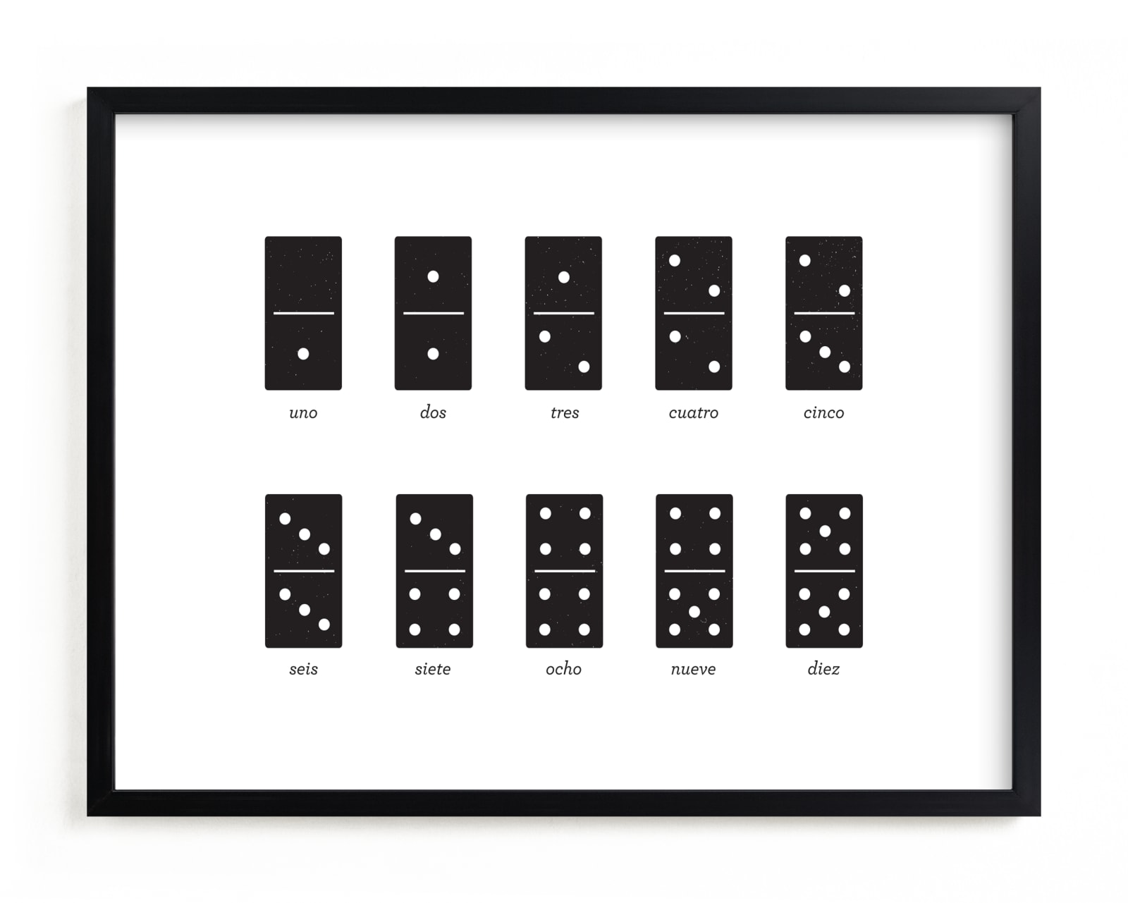"Counting Dominoes" - Limited Edition Art Print by Snow and Ivy in beautiful frame options and a variety of sizes.