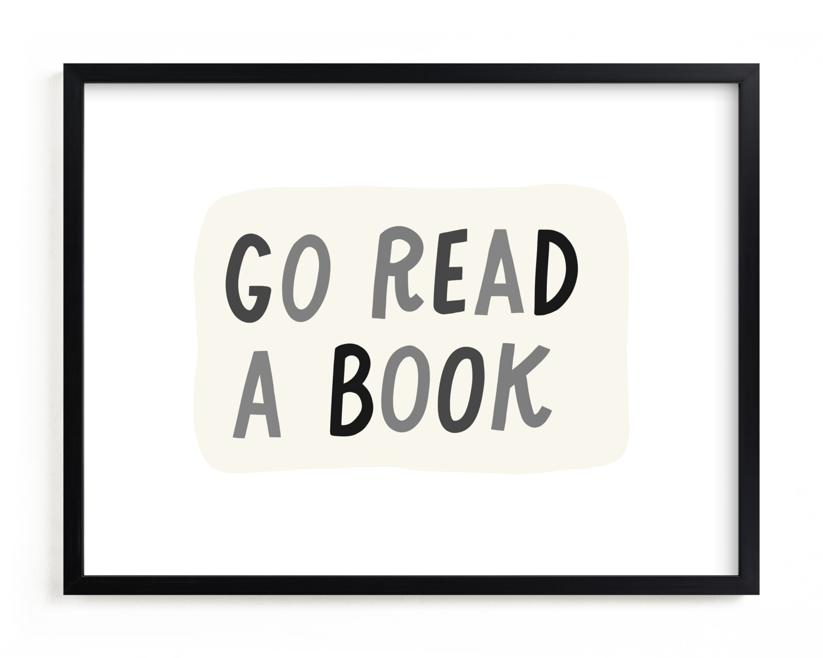 "Go Read a Book" - Limited Edition Art Print by Rachel K. Swanson in beautiful frame options and a variety of sizes.
