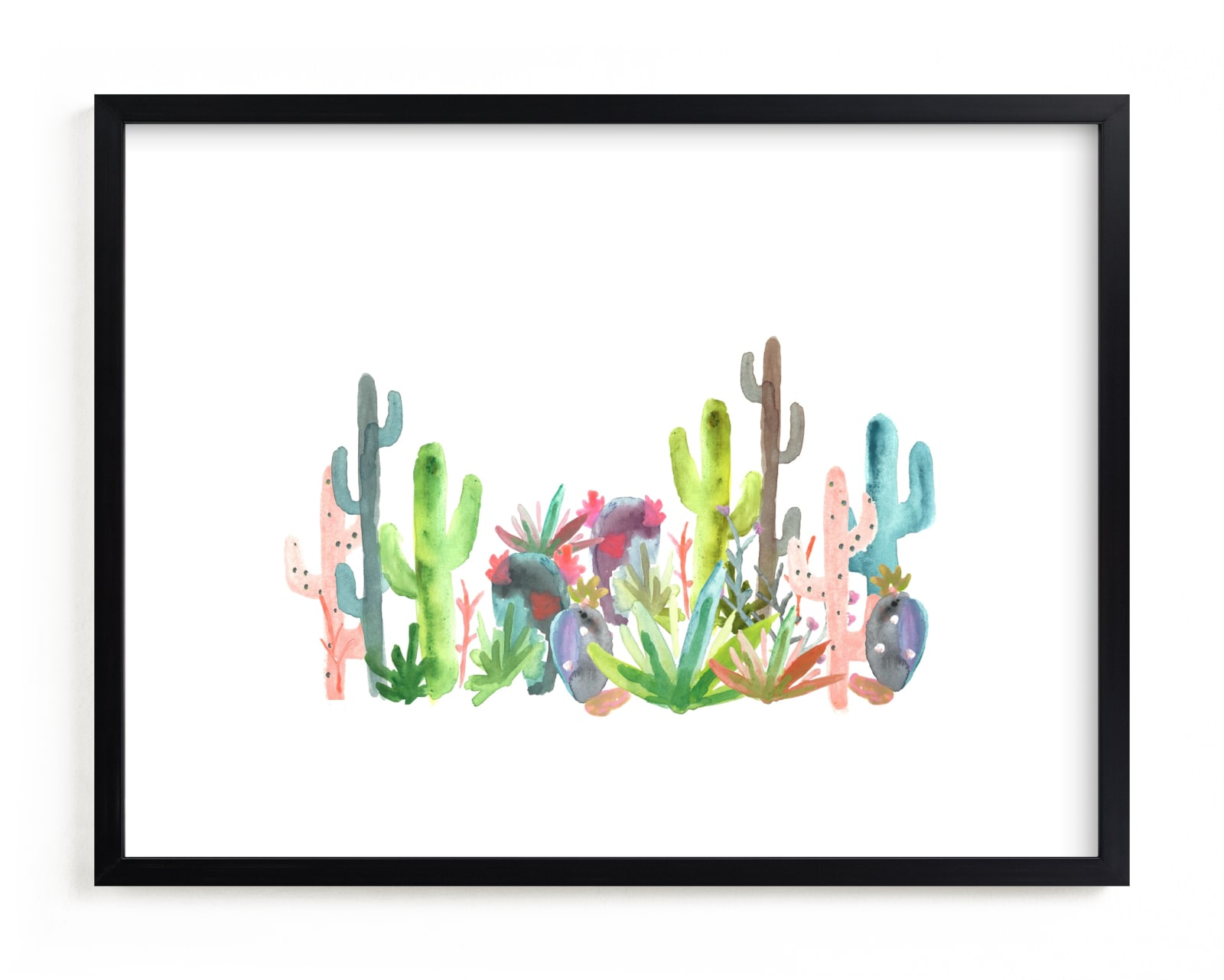 "Cactus Jungle" - Limited Edition Art Print by Holly Royval in beautiful frame options and a variety of sizes.