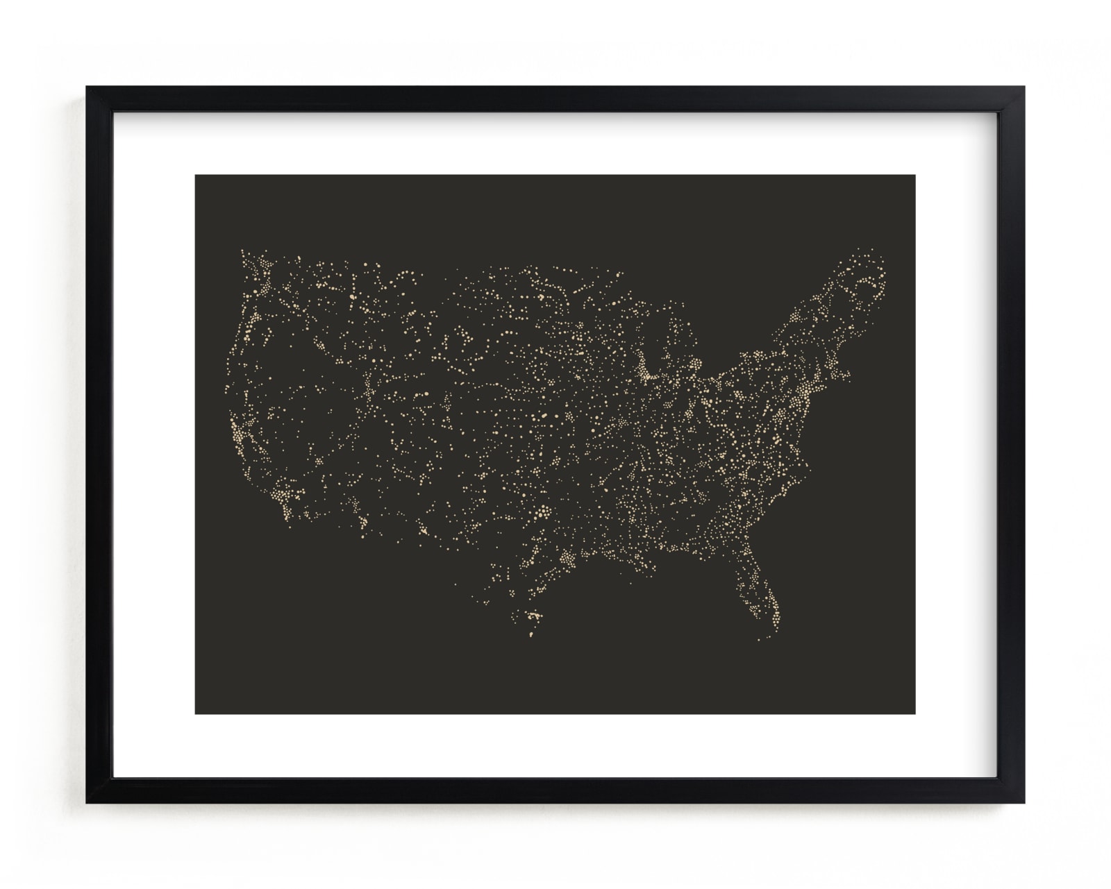 "USA Night Sky Map" by Jessie Steury in beautiful frame options and a variety of sizes.