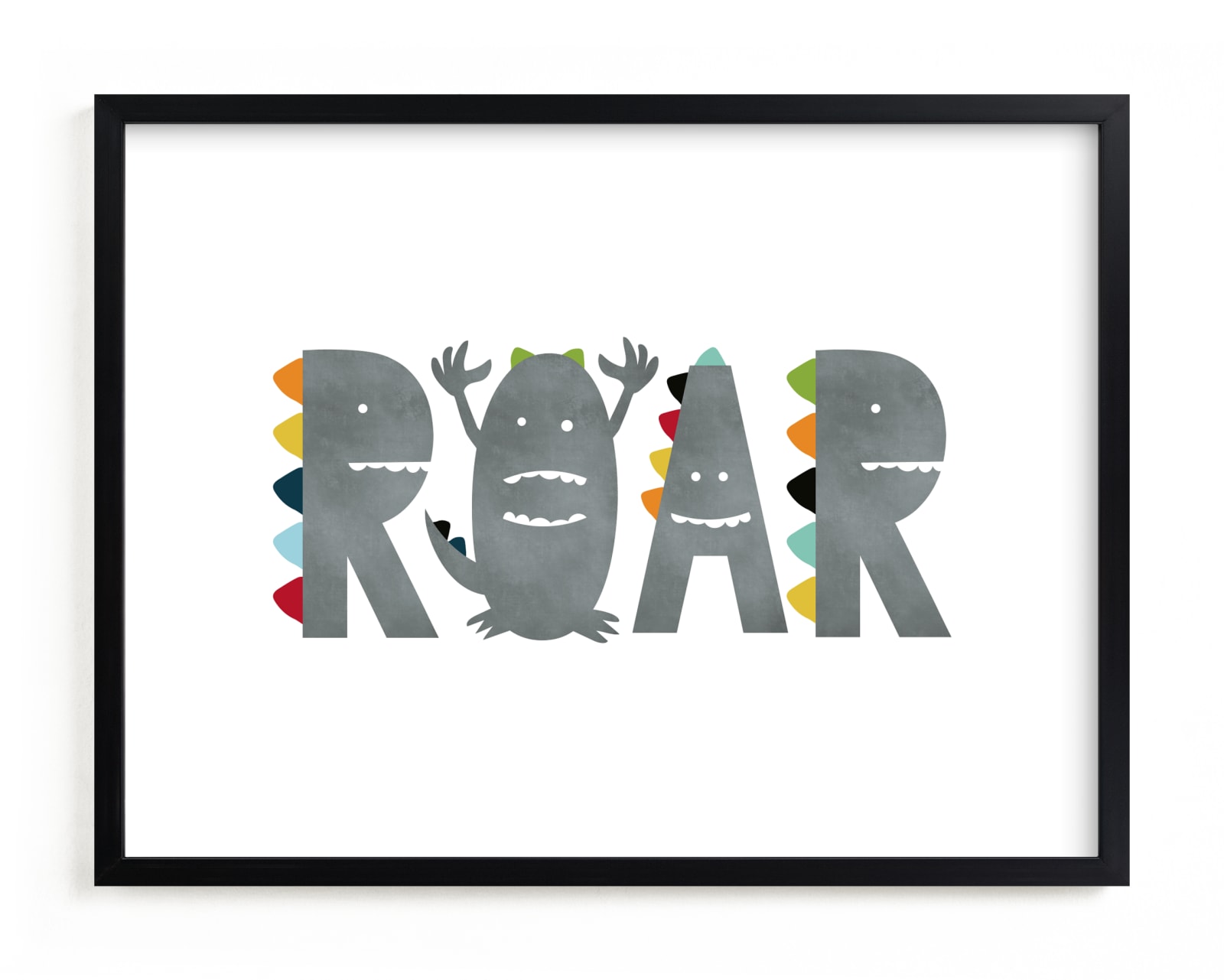 "Dino Roar" by Heather Schertzer in beautiful frame options and a variety of sizes.