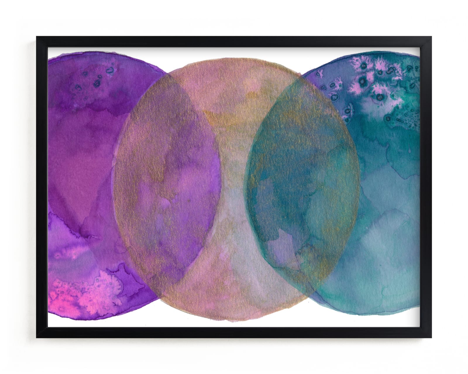 "Worlds Collide 2" - Art Print by Laura Rodil in beautiful frame options and a variety of sizes.