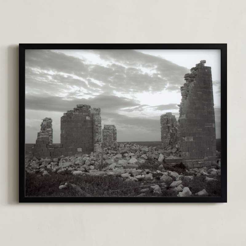 "Last Day of School" - Art Print in Black and White by Eric Eikenbary - Framed
