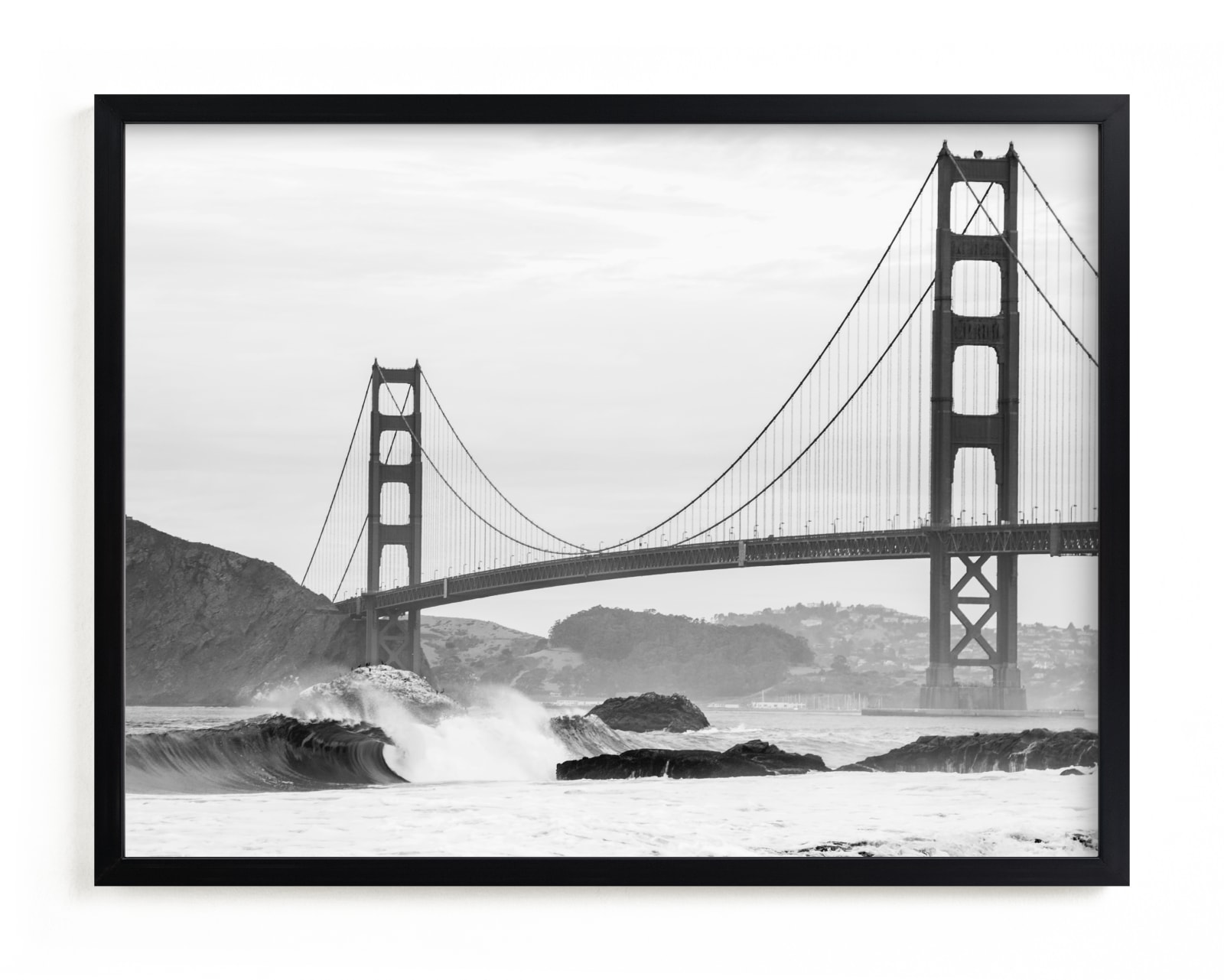 "The Icon (Black & White)" by Elan Alvarez Sherman in beautiful frame options and a variety of sizes.