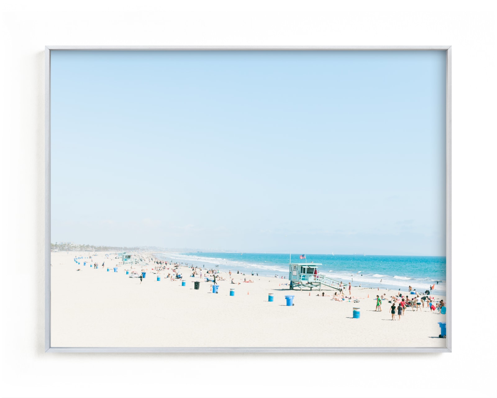 "Santa Monica Blues" - Limited Edition Art Print by Jessica C Nugent in beautiful frame options and a variety of sizes.