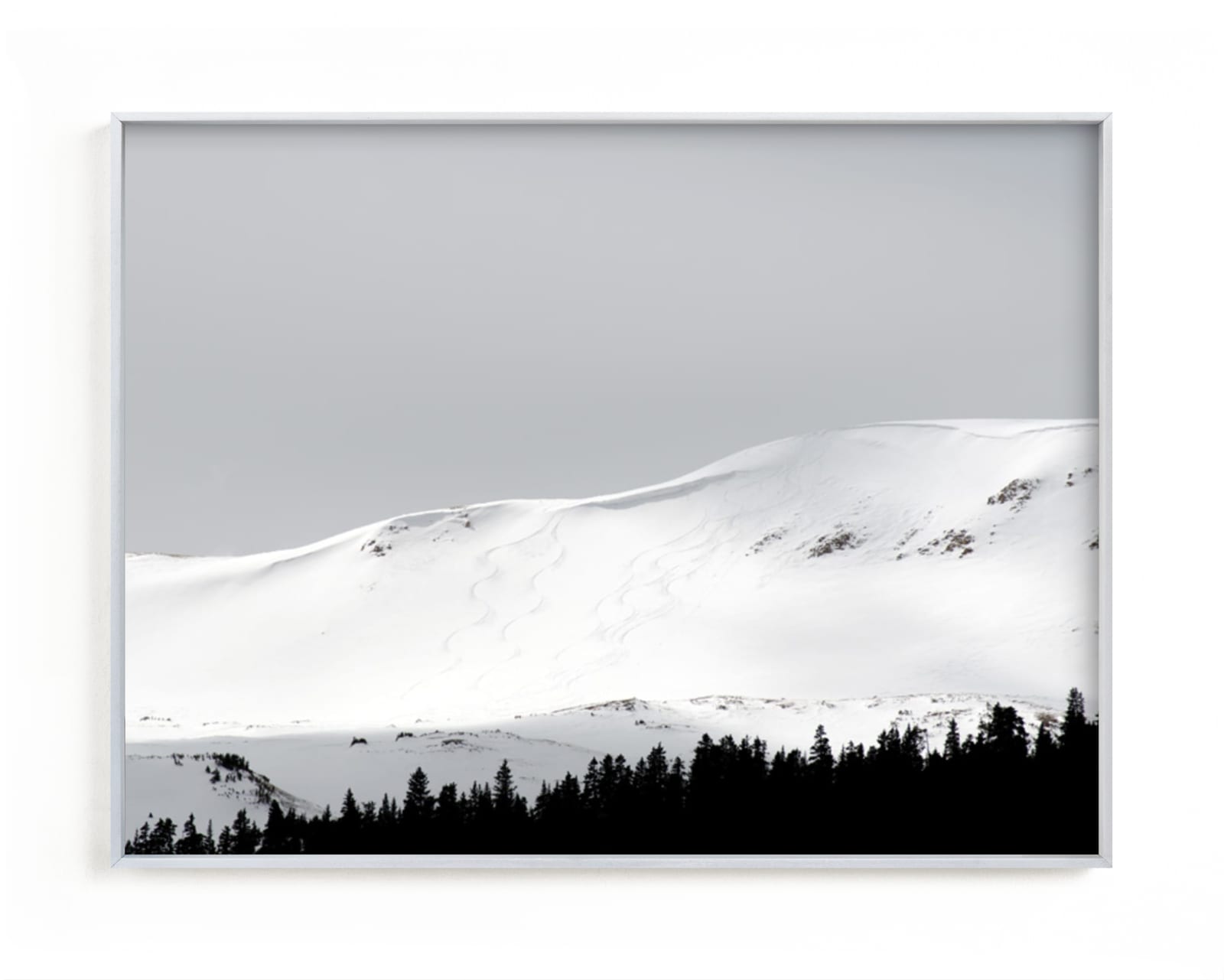 "Fresh Tracks" - Art Print by Christina Flowers in beautiful frame options and a variety of sizes.