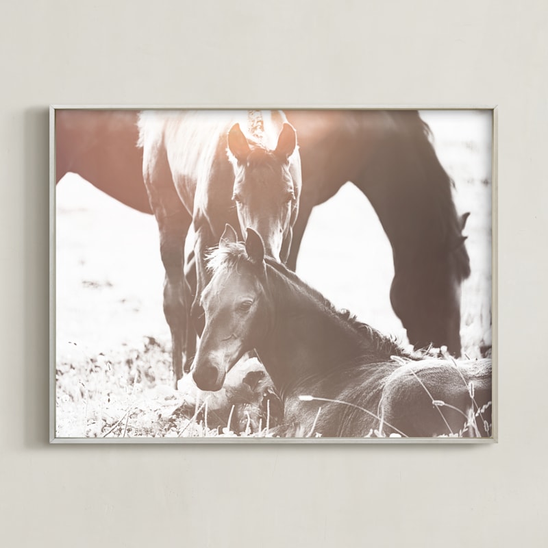 "At Dawn" - Art Print in Sunrise by Robin Ott - Framed