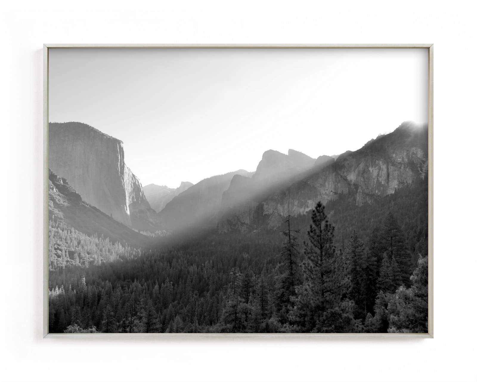 "Yosemite First Rays" - Limited Edition Art Print by Jan Kessel in beautiful frame options and a variety of sizes.