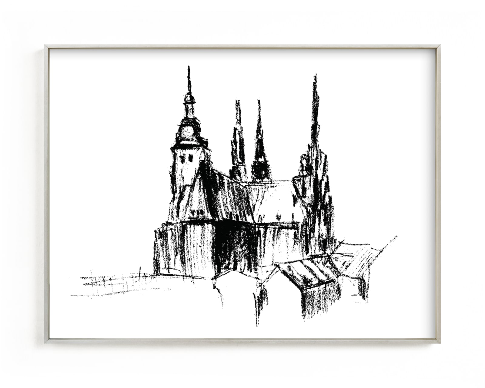 "Prague" - Limited Edition Art Print by Anastasia Makarova in beautiful frame options and a variety of sizes.