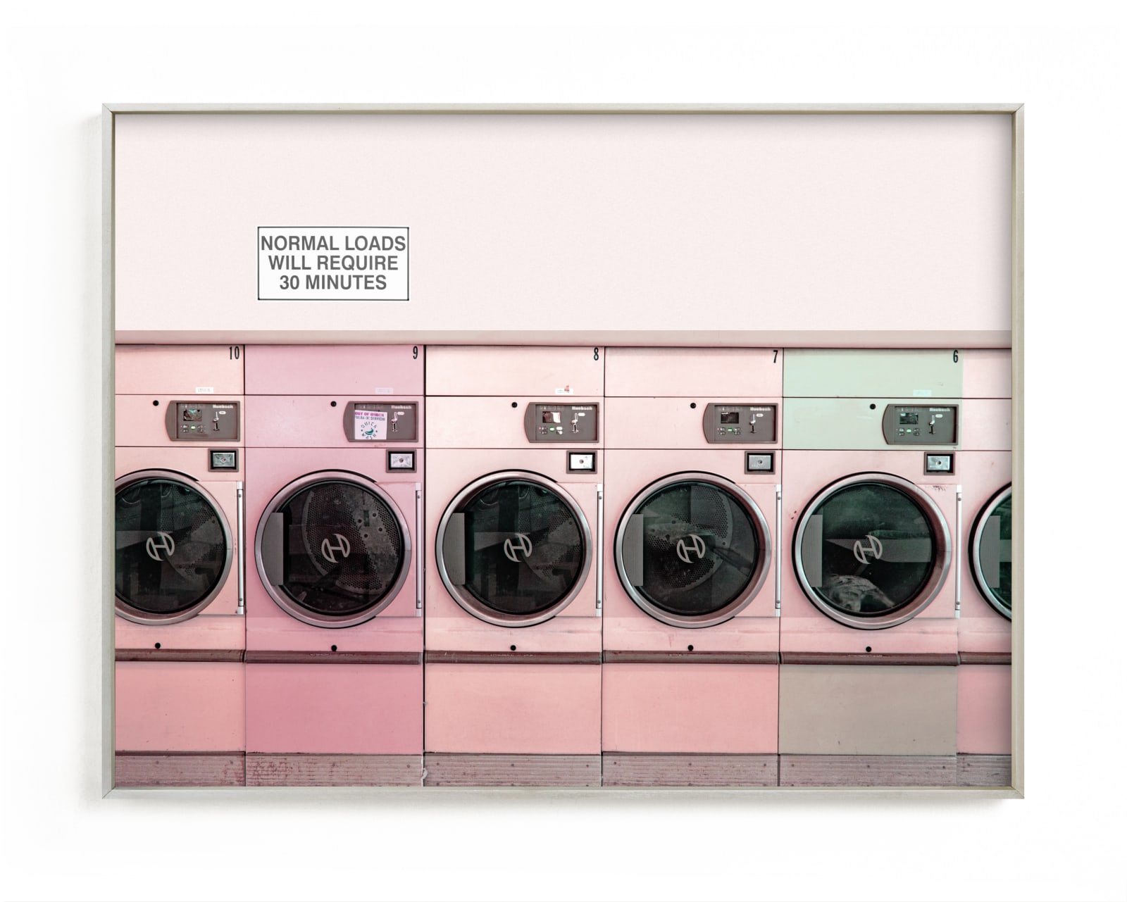"at the laundromat" - Open Edition Fine Art Print by Maja Cunningham in beautiful frame options and a variety of sizes.