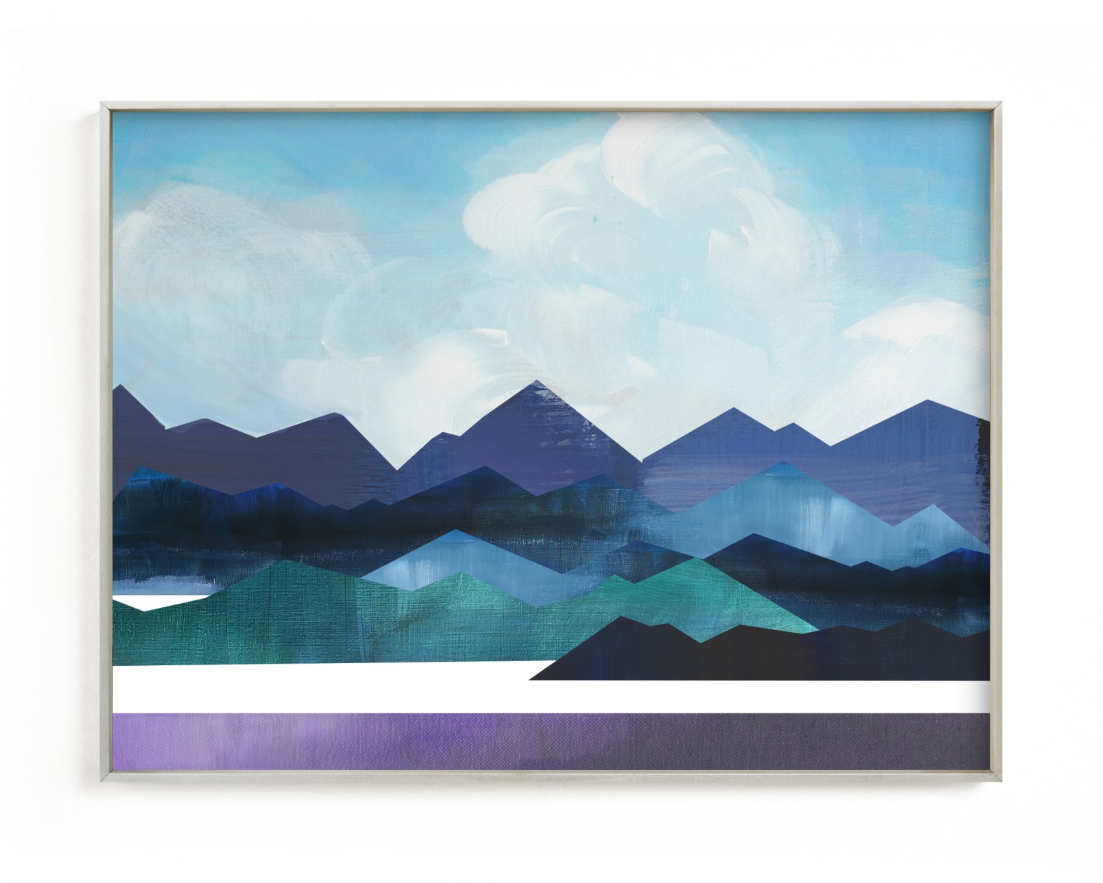 "Mountain Ridges" - Limited Edition Art Print by AlisonJerry in beautiful frame options and a variety of sizes.