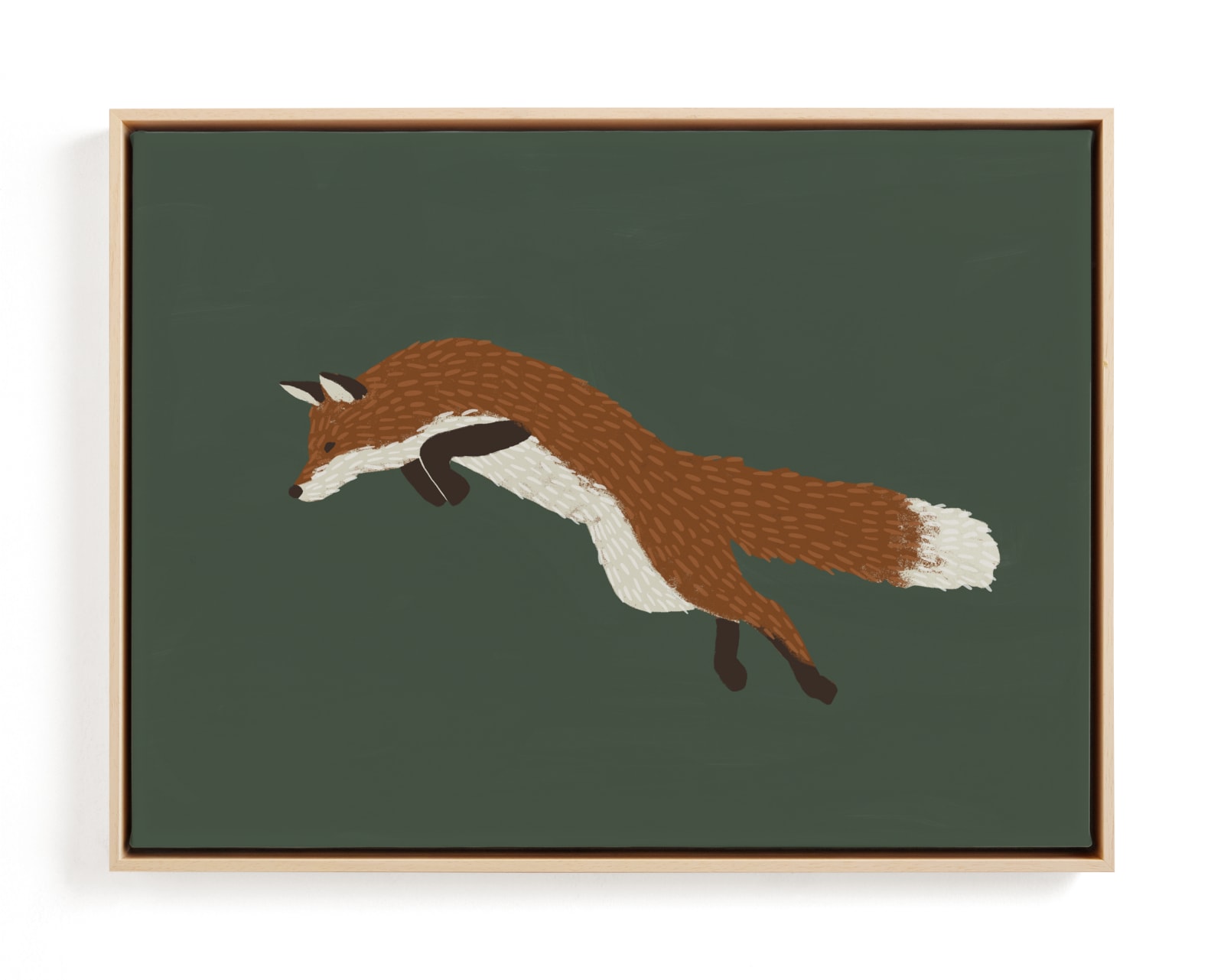 "Leaping Fox" by Kelly Ambrose in beautiful frame options and a variety of sizes.