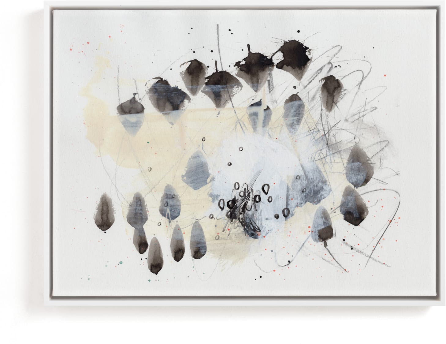This is a black and white art by Elle Claire called Magnetic II.