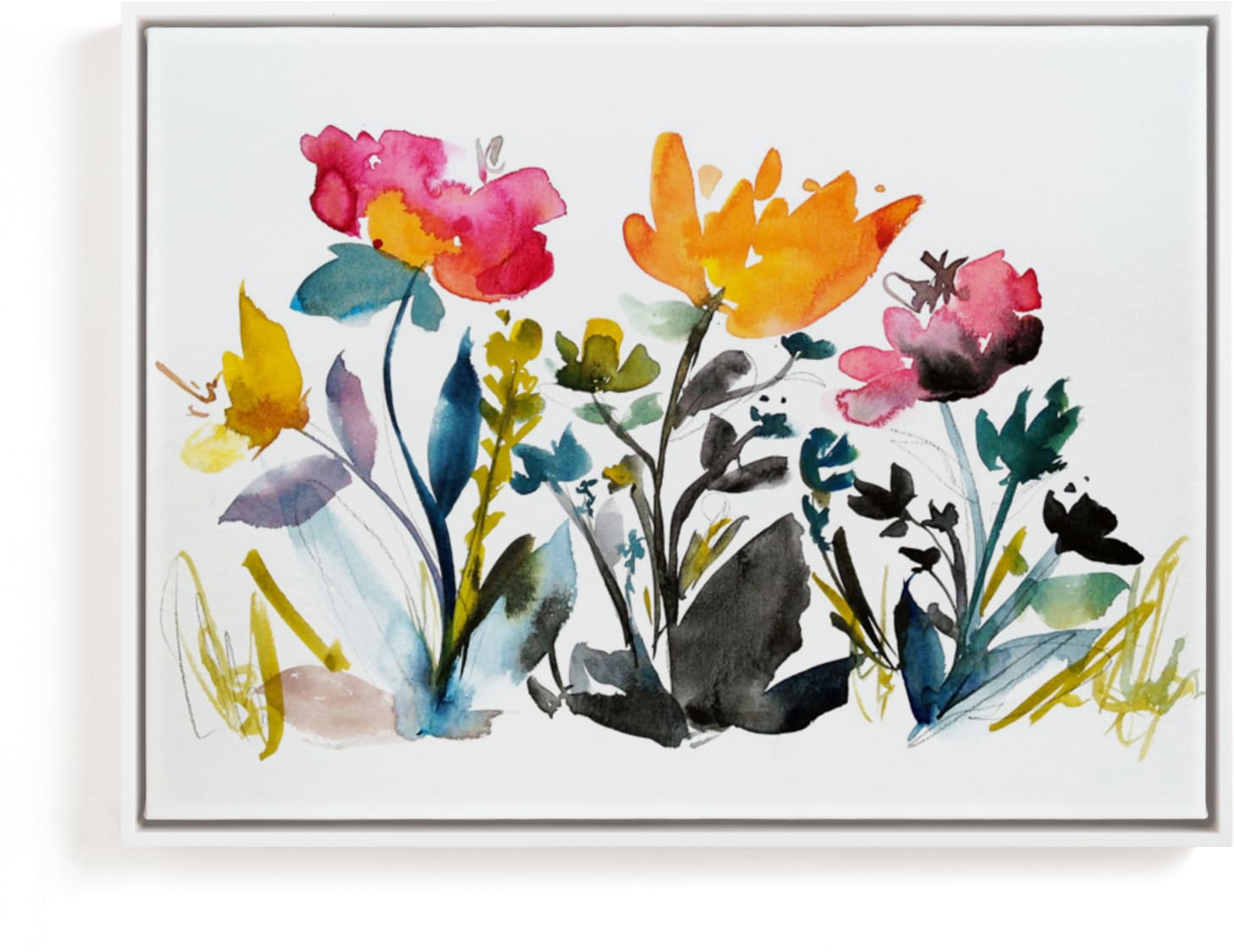 This is a colorful art by Kiana Lee called island wildflowers no.2.