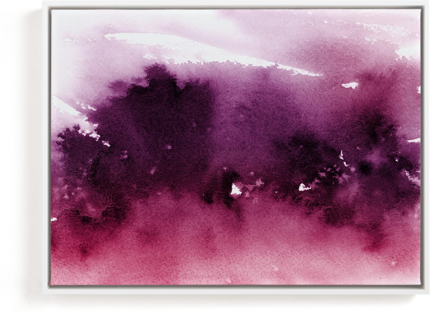 This is a purple art by Lindsay Megahed called misty forest.