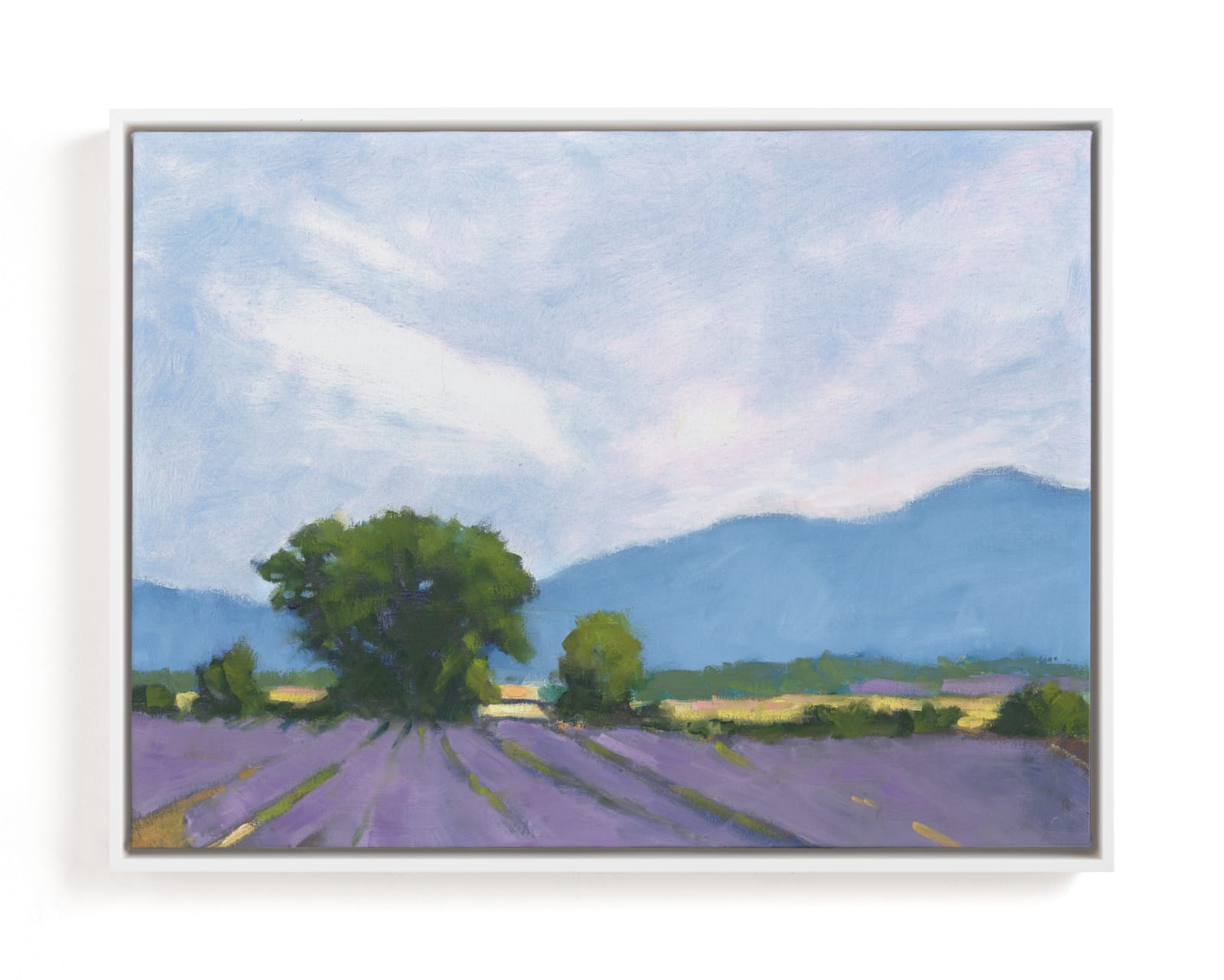 "Lavender Fields" - Limited Edition Art Print by Marie Stone in beautiful frame options and a variety of sizes.