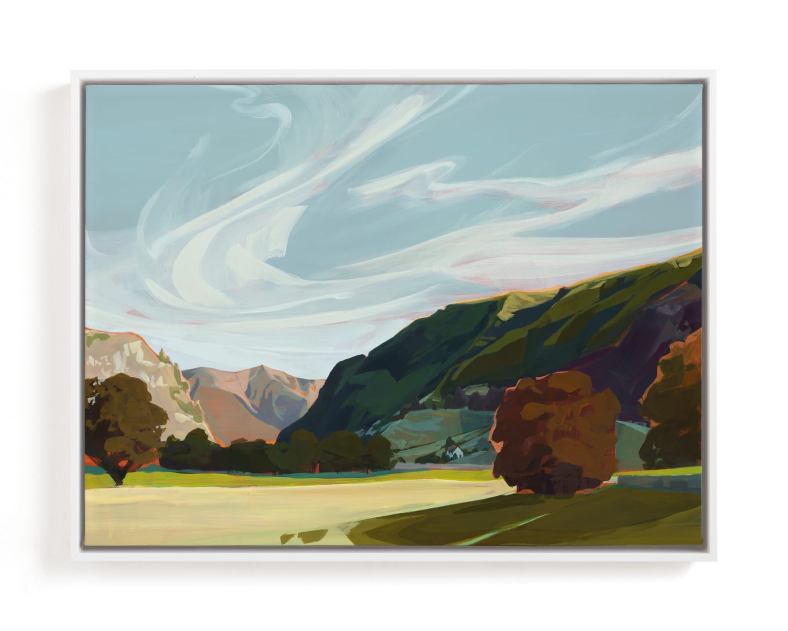 "In the Vale and Gale I" - Limited Edition Art Print by Jess Franks in beautiful frame options and a variety of sizes.