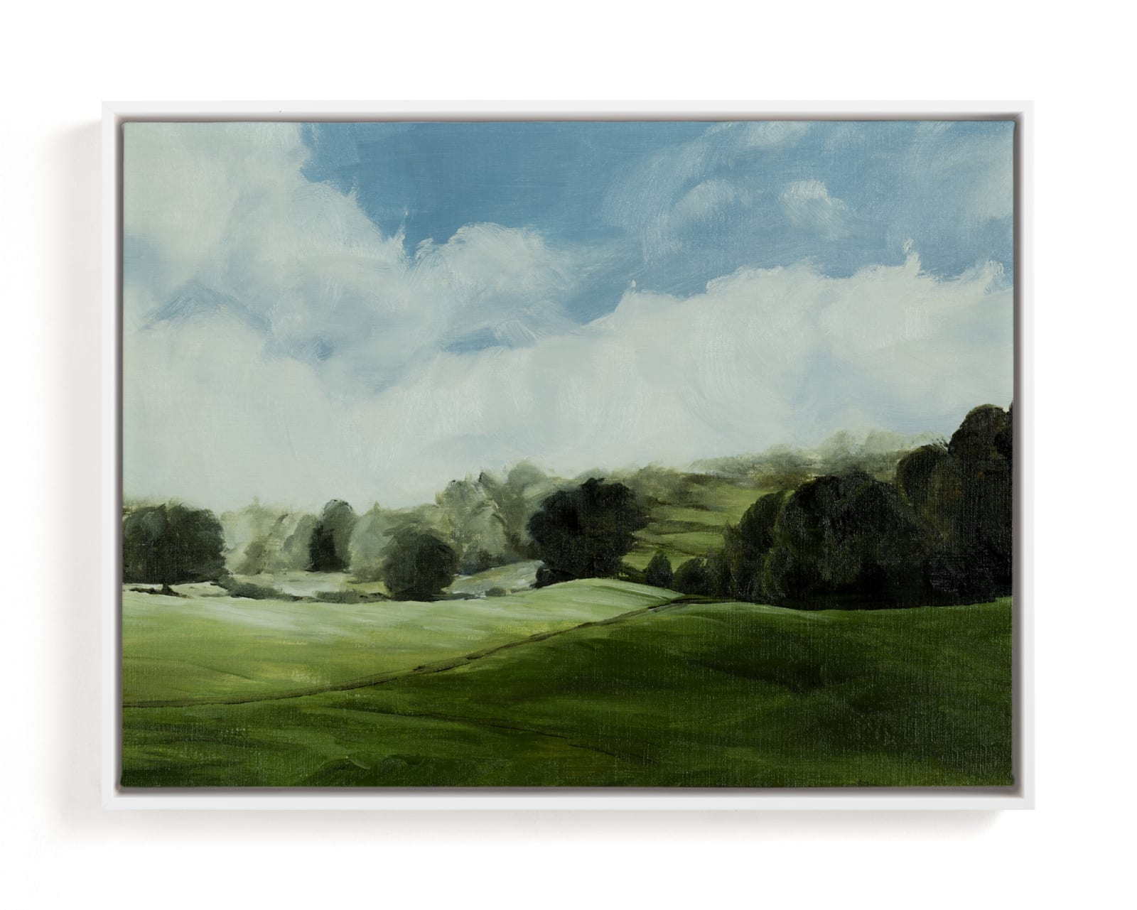 "Peace of Greens and Blues" - Limited Edition Art Print by Coleman Senecal in beautiful frame options and a variety of sizes.