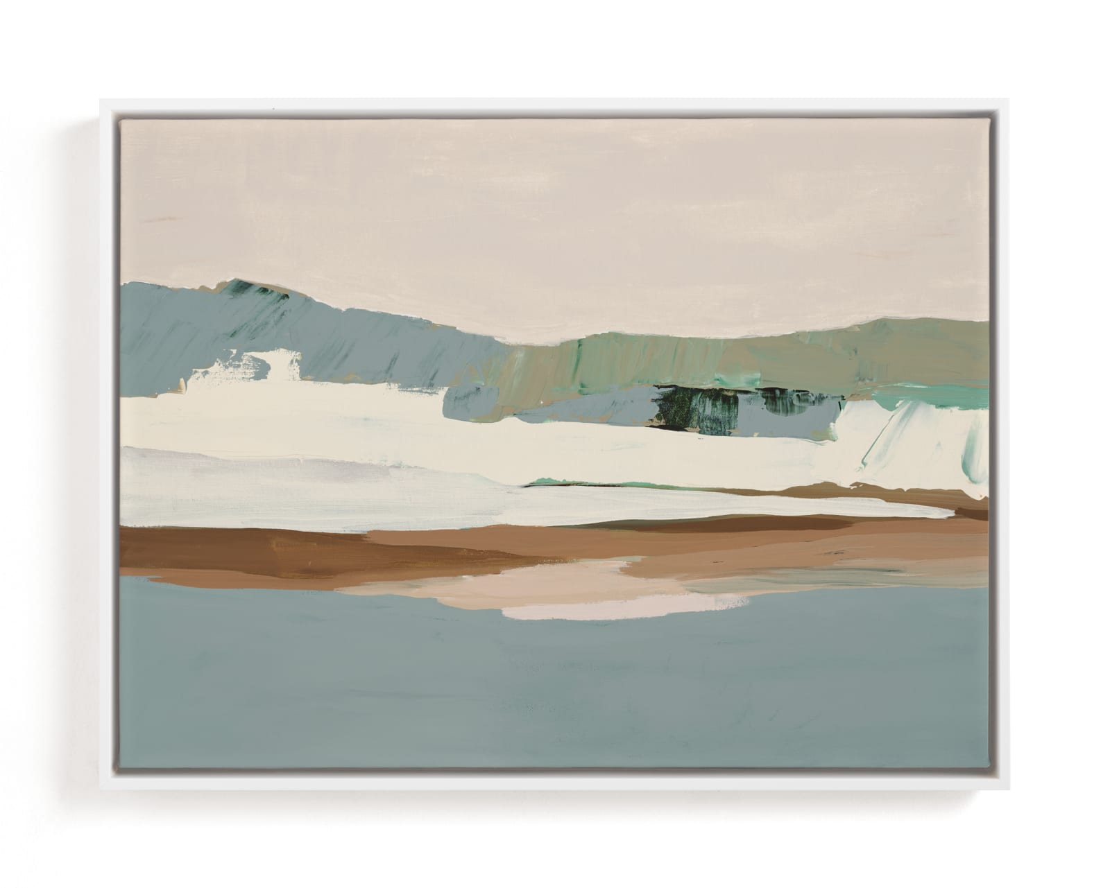 "Slate Gray Seascape" - Limited Edition Art Print by Caryn Owen in beautiful frame options and a variety of sizes.