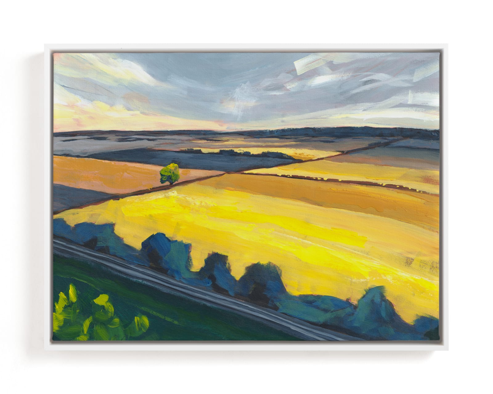 "Amber Fields" - Limited Edition Art Print by Holly Whitcomb in beautiful frame options and a variety of sizes.