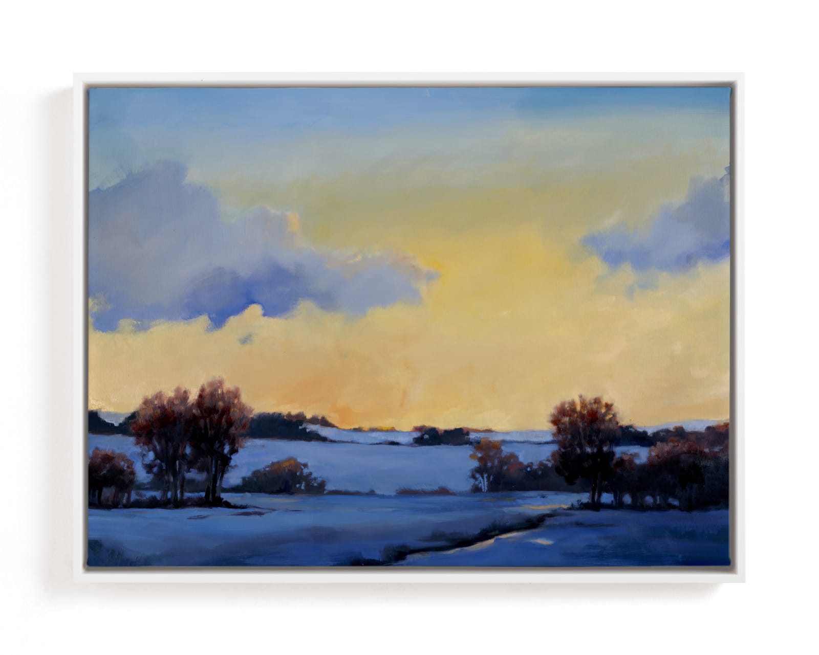 "January Blue" - Limited Edition Art Print by Stephanie Goos Johnson in beautiful frame options and a variety of sizes.