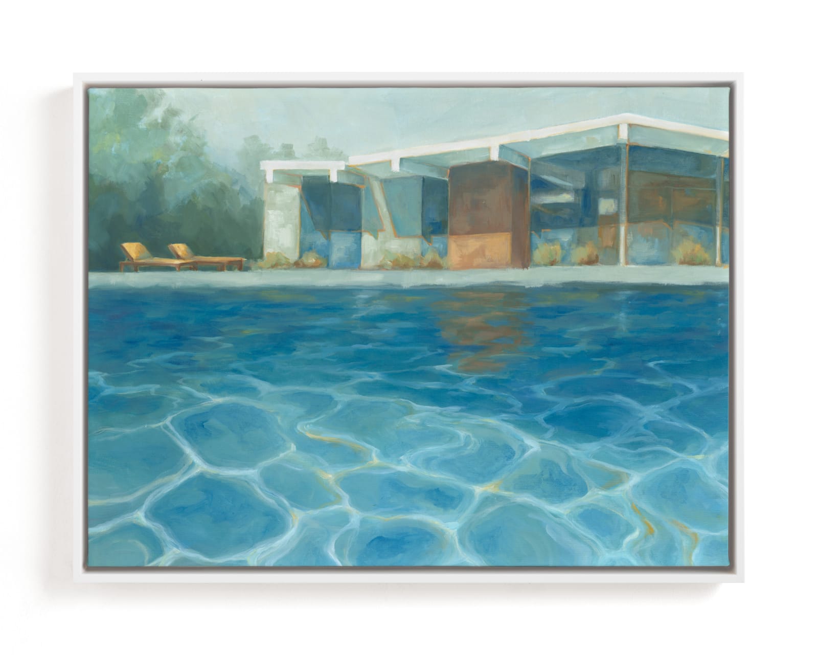 "Eichler Summer" - Limited Edition Art Print by Laura Browning in beautiful frame options and a variety of sizes.