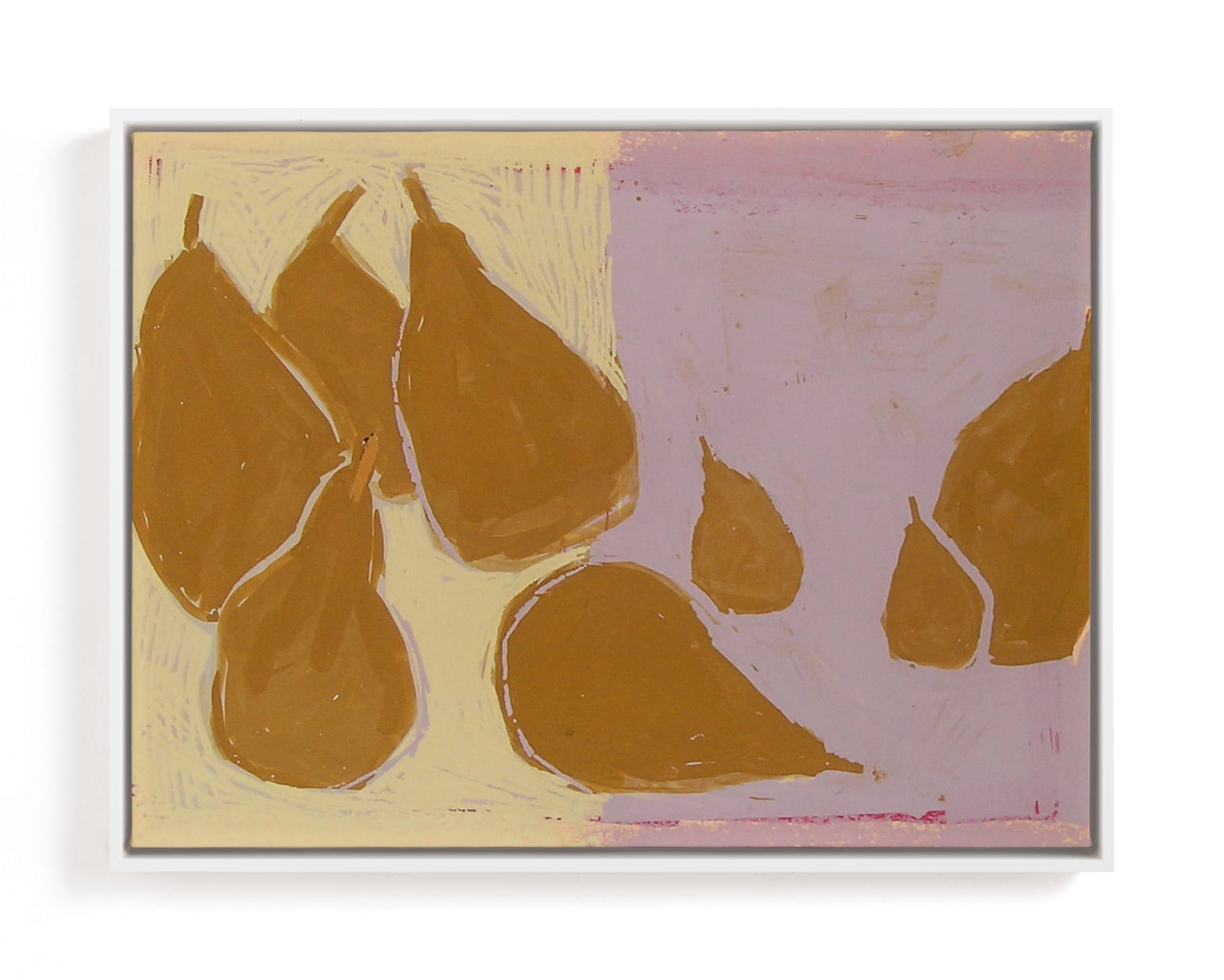 "Bosc pears" - Limited Edition Art Print by Liz Innvar in beautiful frame options and a variety of sizes.